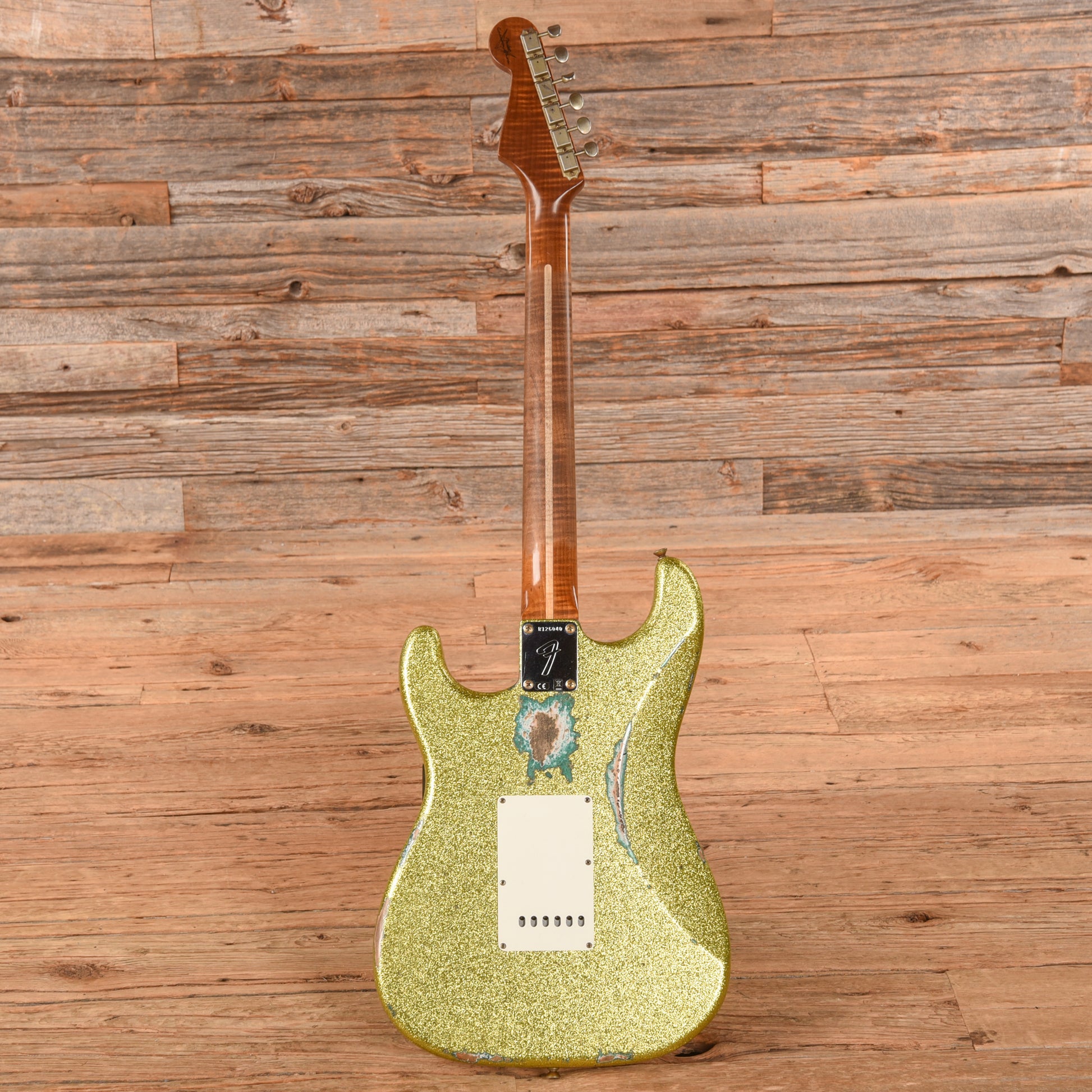 Fender Custom Shop 1963 Stratocaster Heavy Relic HH Chartreuse Sparkle 2024 Electric Guitars