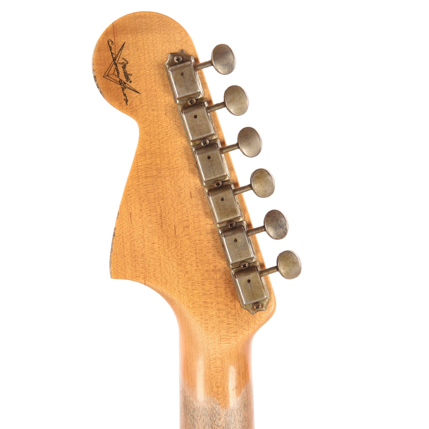 Fender Custom Shop 1964 Jaguar Relic Super Aged Tomatillo Green w/Olympic White Headcap Electric Guitars