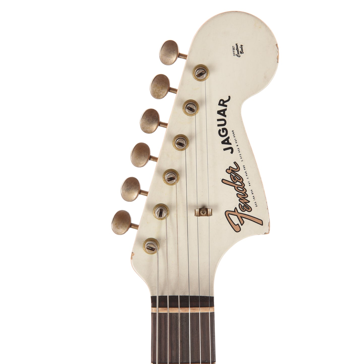 Fender Custom Shop 1964 Jaguar Relic Super Aged Tomatillo Green w/Olympic White Headcap Electric Guitars