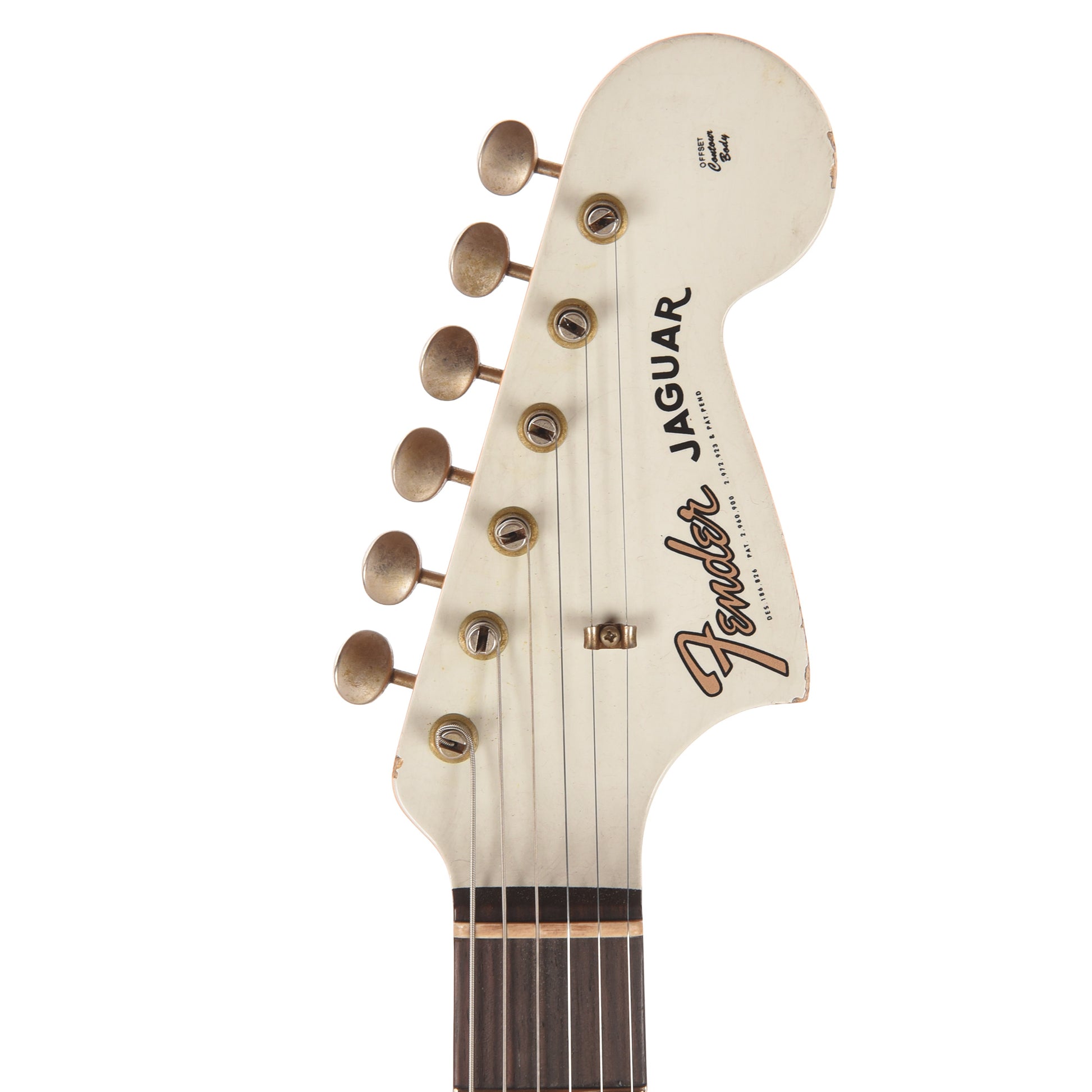 Fender Custom Shop 1964 Jaguar Relic Super Aged Tomatillo Green w/Olympic White Headcap Electric Guitars