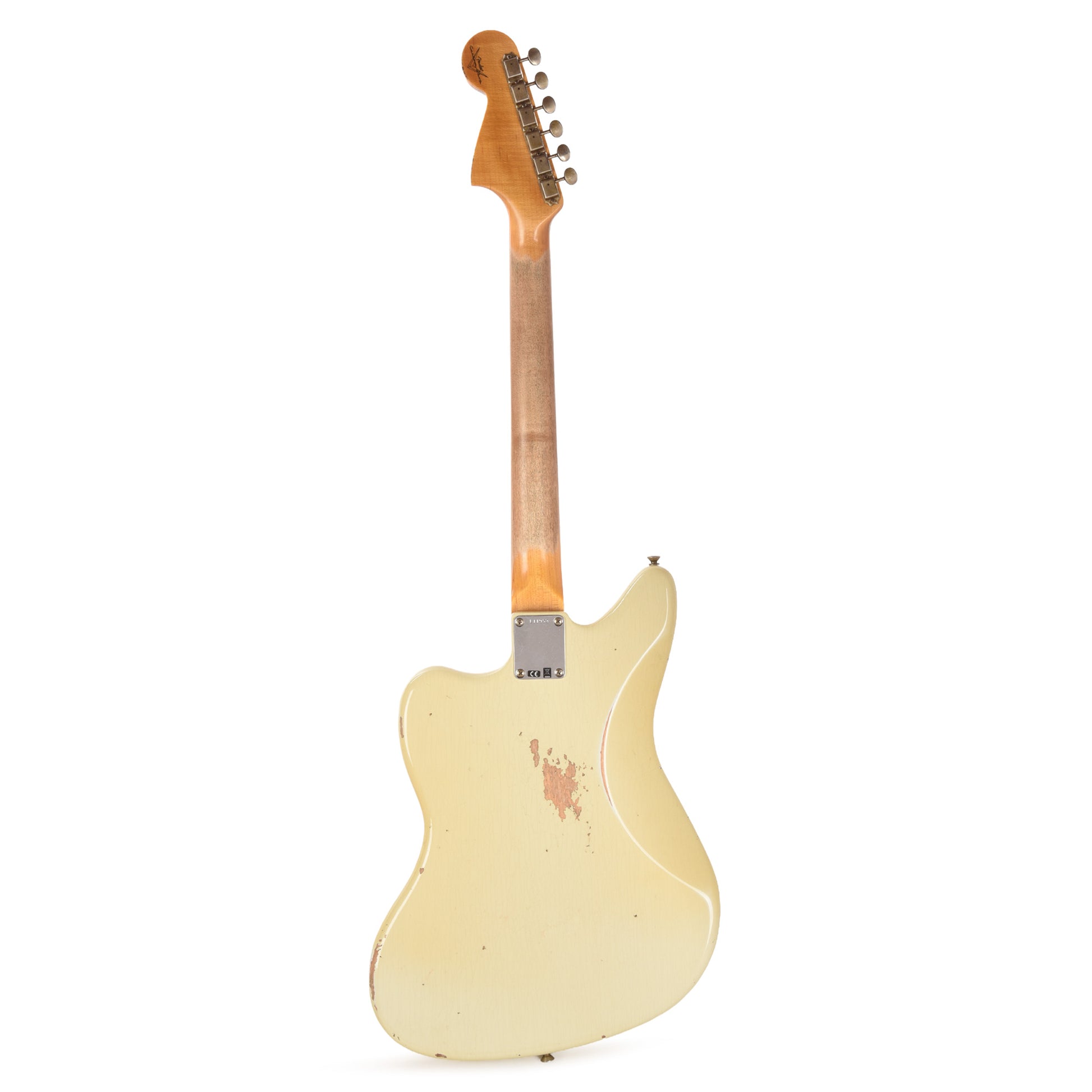 Fender Custom Shop 1964 Jaguar Relic Super Aged Tomatillo Green w/Olympic White Headcap Electric Guitars