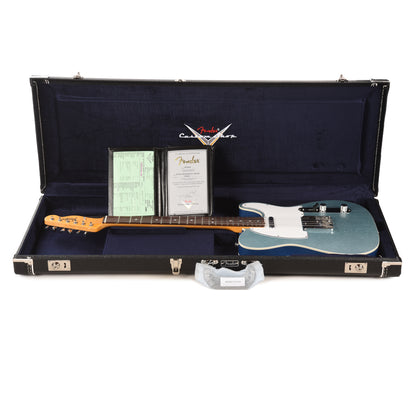 Fender Custom Shop 1968 Custom Telecaster "Chicago Special" Deluxe Closet Classic Firemist Silver Top & Back with Lake Placid Blue Side Electric Guitars