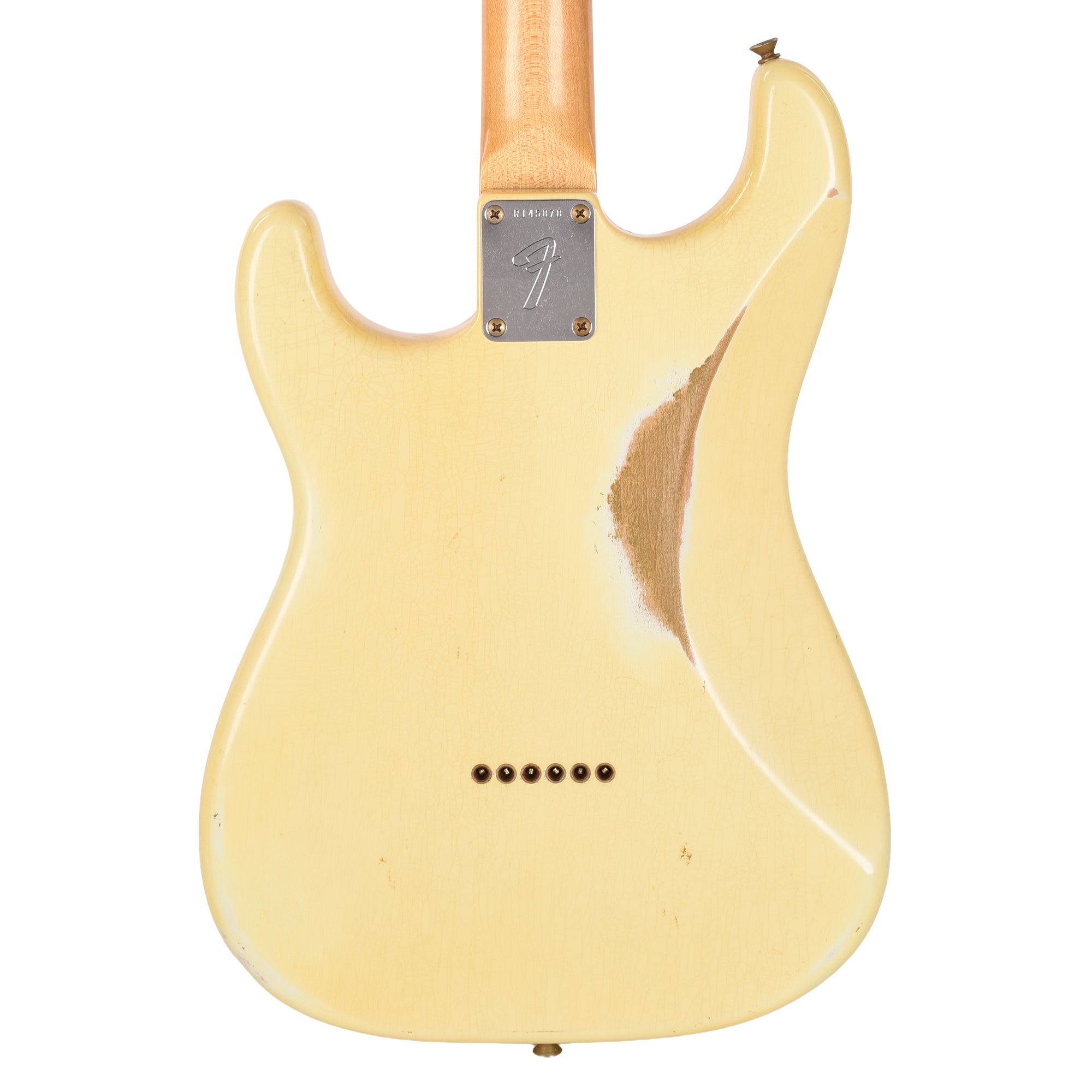 Fender Custom Shop 1968 Stratocaster Relic Aged Vintage White Over Olympic White Masterbuilder Apprentice Built By Everett Kowalski Electric Guitars