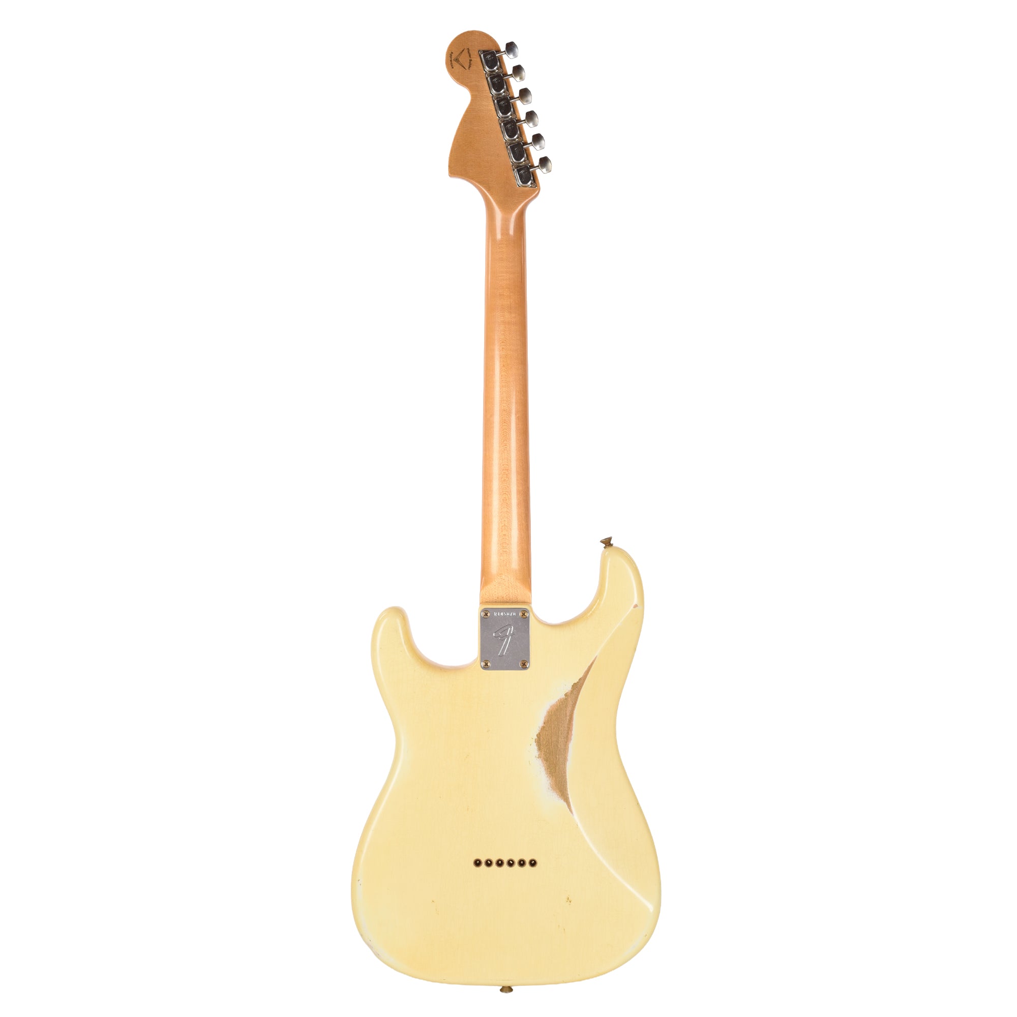 Fender Custom Shop 1968 Stratocaster Relic Aged Vintage White Over Olympic White Masterbuilder Apprentice Built By Everett Kowalski Electric Guitars