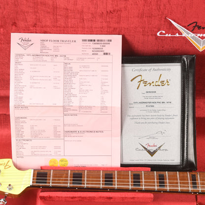 Fender Custom Shop 1970 Jazzmaster "Chicago Special" NOS Fluorescent Yellow Electric Guitars