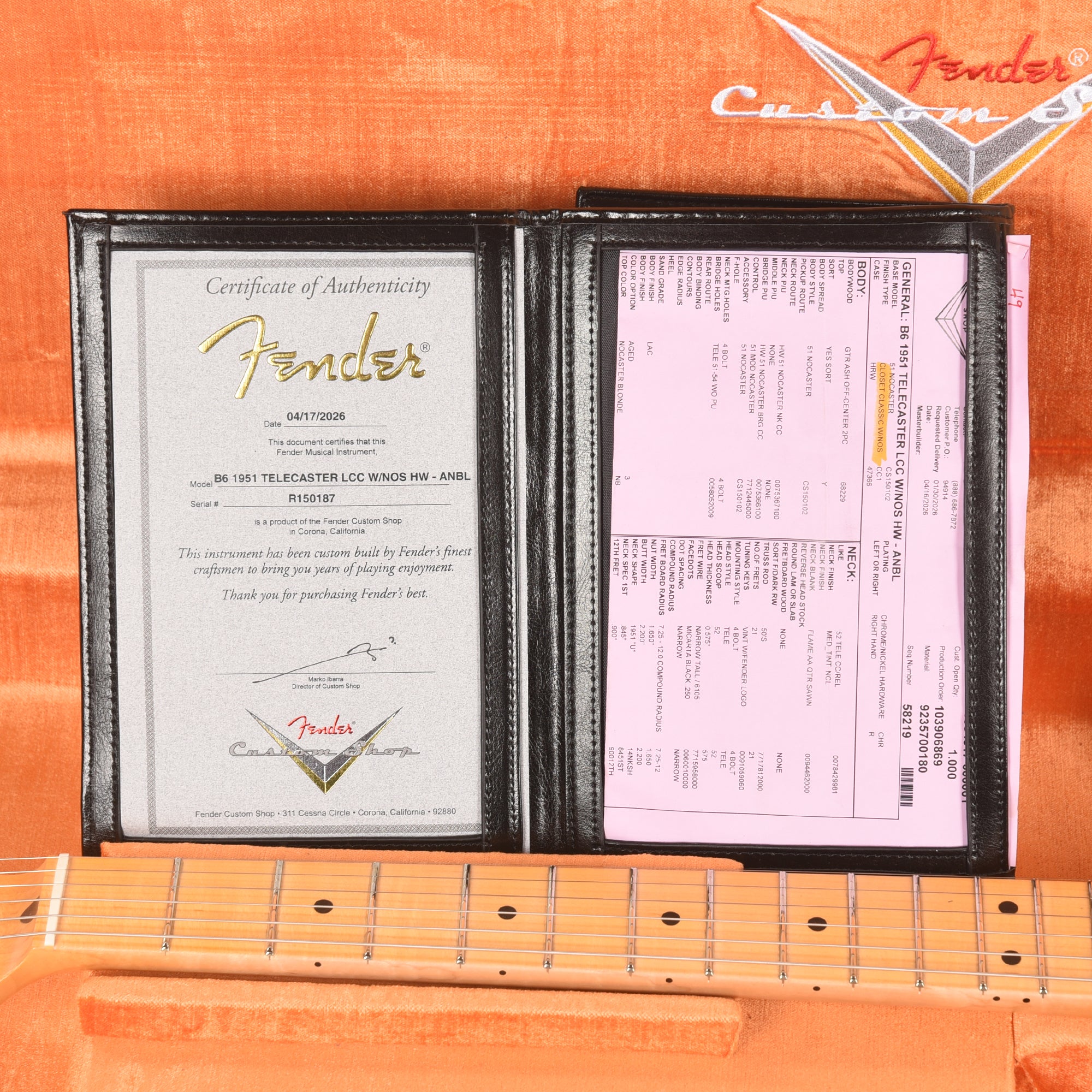 Fender Custom Shop 2026 Time Machine 1951 Telecaster Deluxe Closet Classic Aged Nocaster Blonde Electric Guitars