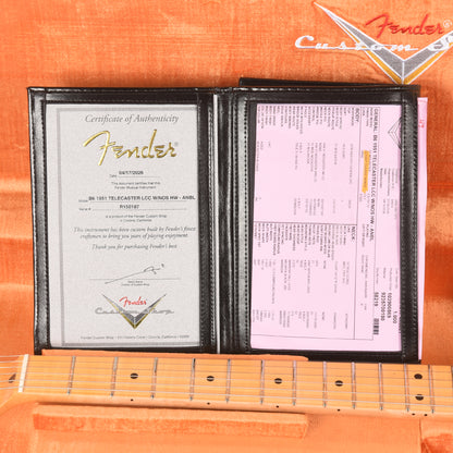 Fender Custom Shop 2026 Time Machine 1951 Telecaster Deluxe Closet Classic Aged Nocaster Blonde Electric Guitars