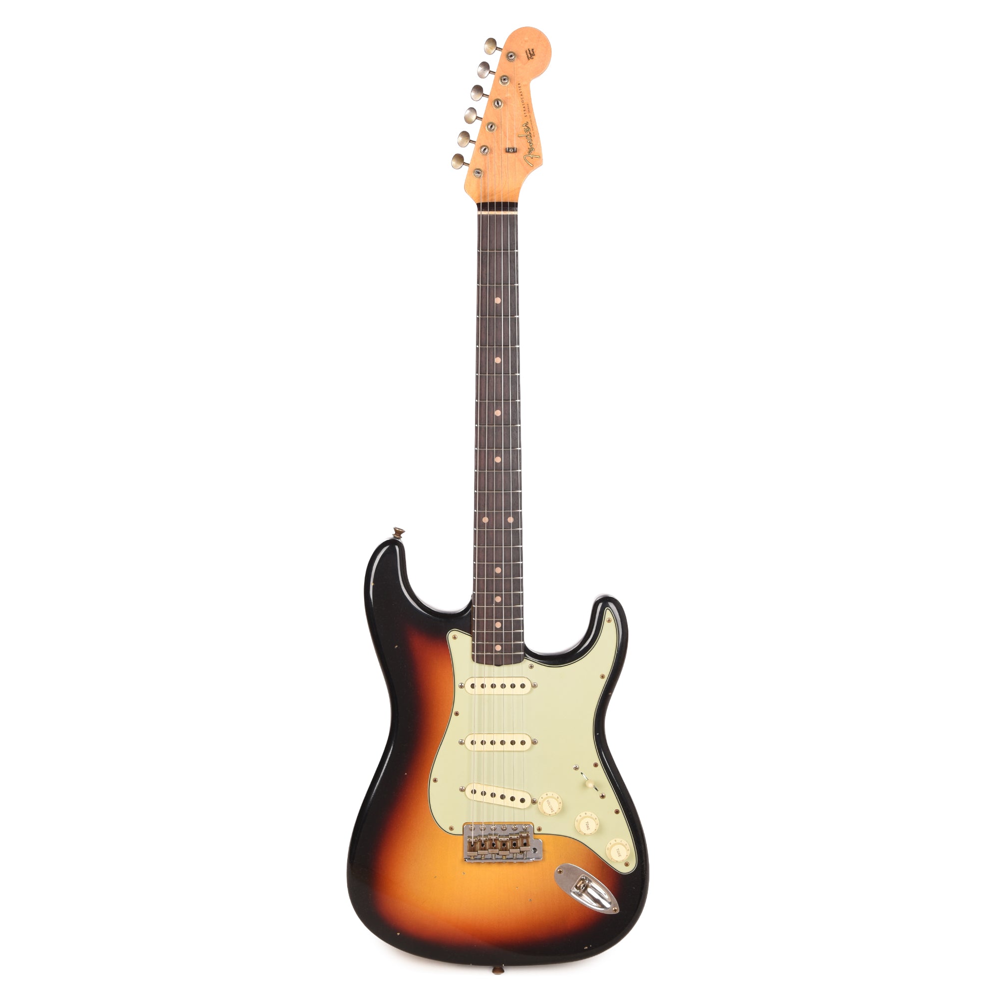Fender Custom Shop 2026 Time Machine 1960 Stratocaster Journeyman Relic Bleached 3-Tone Sunburst Electric Guitars