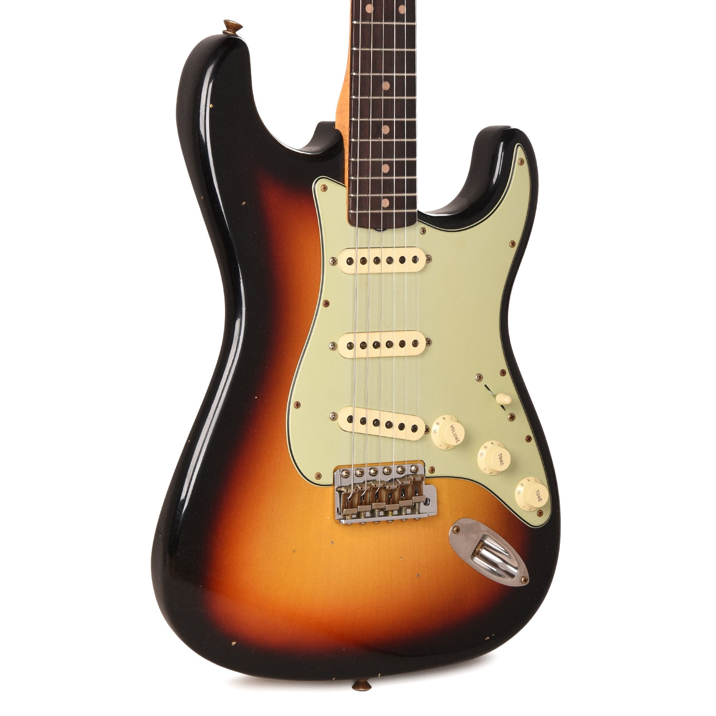 Fender Custom Shop 2026 Time Machine 1960 Stratocaster Journeyman Relic Bleached 3-Tone Sunburst Electric Guitars