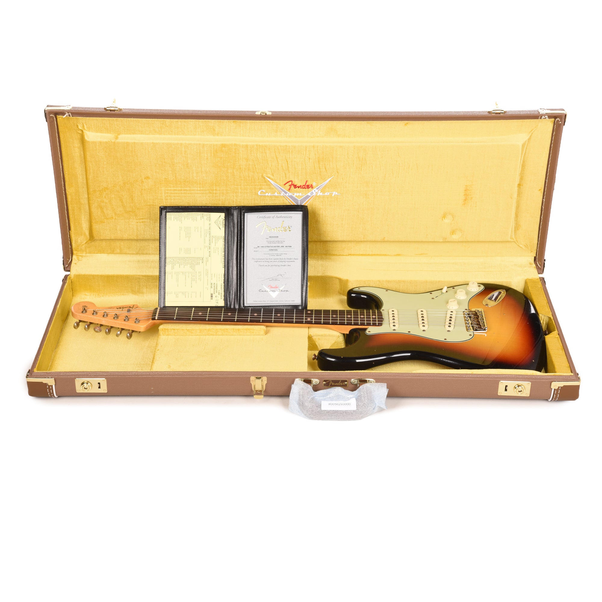 Fender Custom Shop 2026 Time Machine 1960 Stratocaster Journeyman Relic Bleached 3-Tone Sunburst Electric Guitars