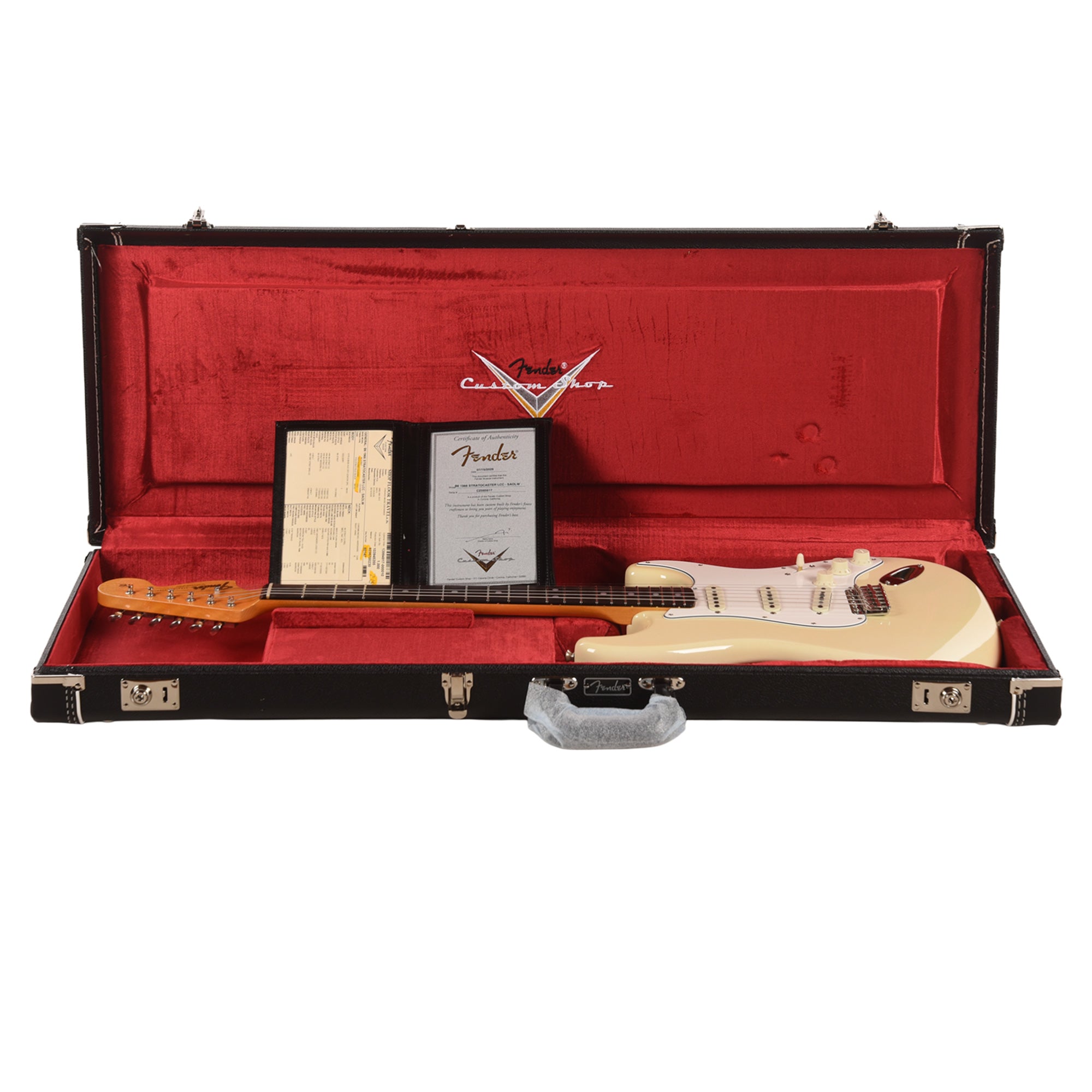 Fender Custom Shop 2026 Time Machine 1966 Stratocaster Deluxe Closet Classic Super Aged Olympic White Electric Guitars