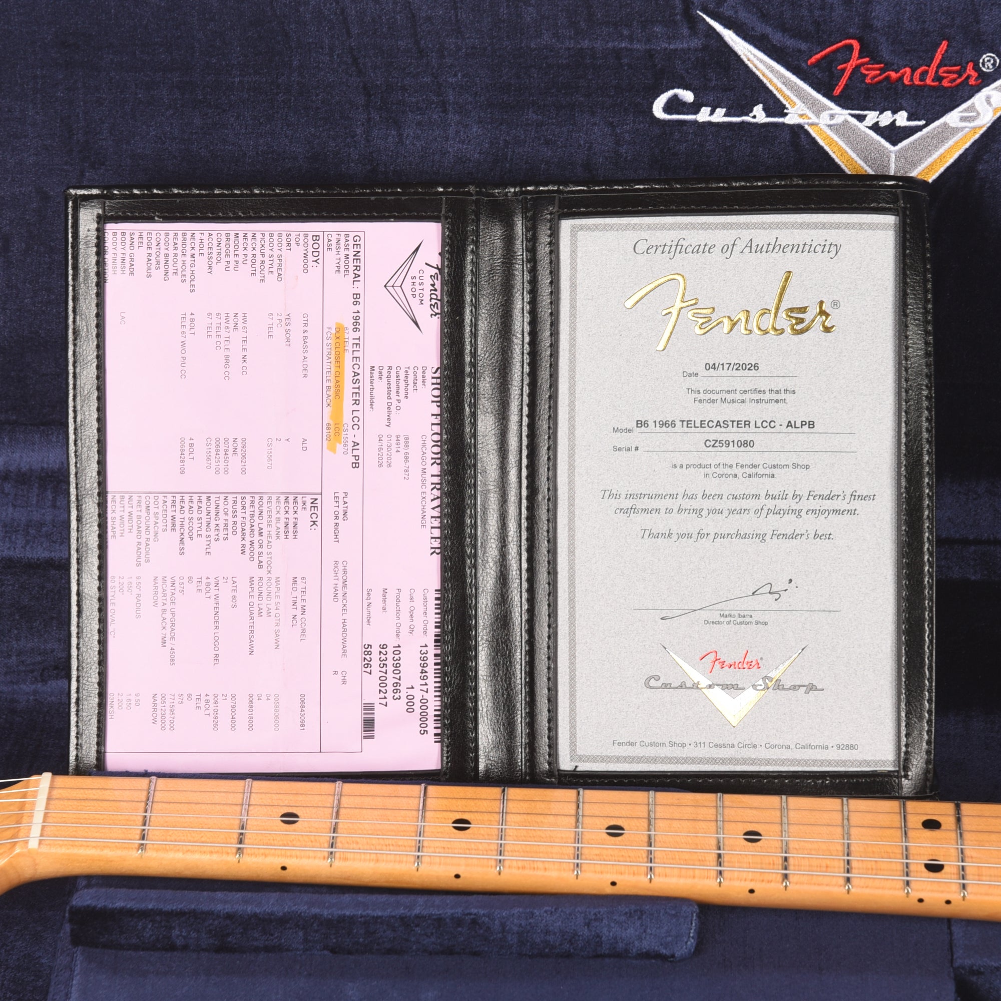 Fender Custom Shop 2026 Time Machine 1966 Telecaster Deluxe Closet Classic Aged Lake Placid Blue Electric Guitars