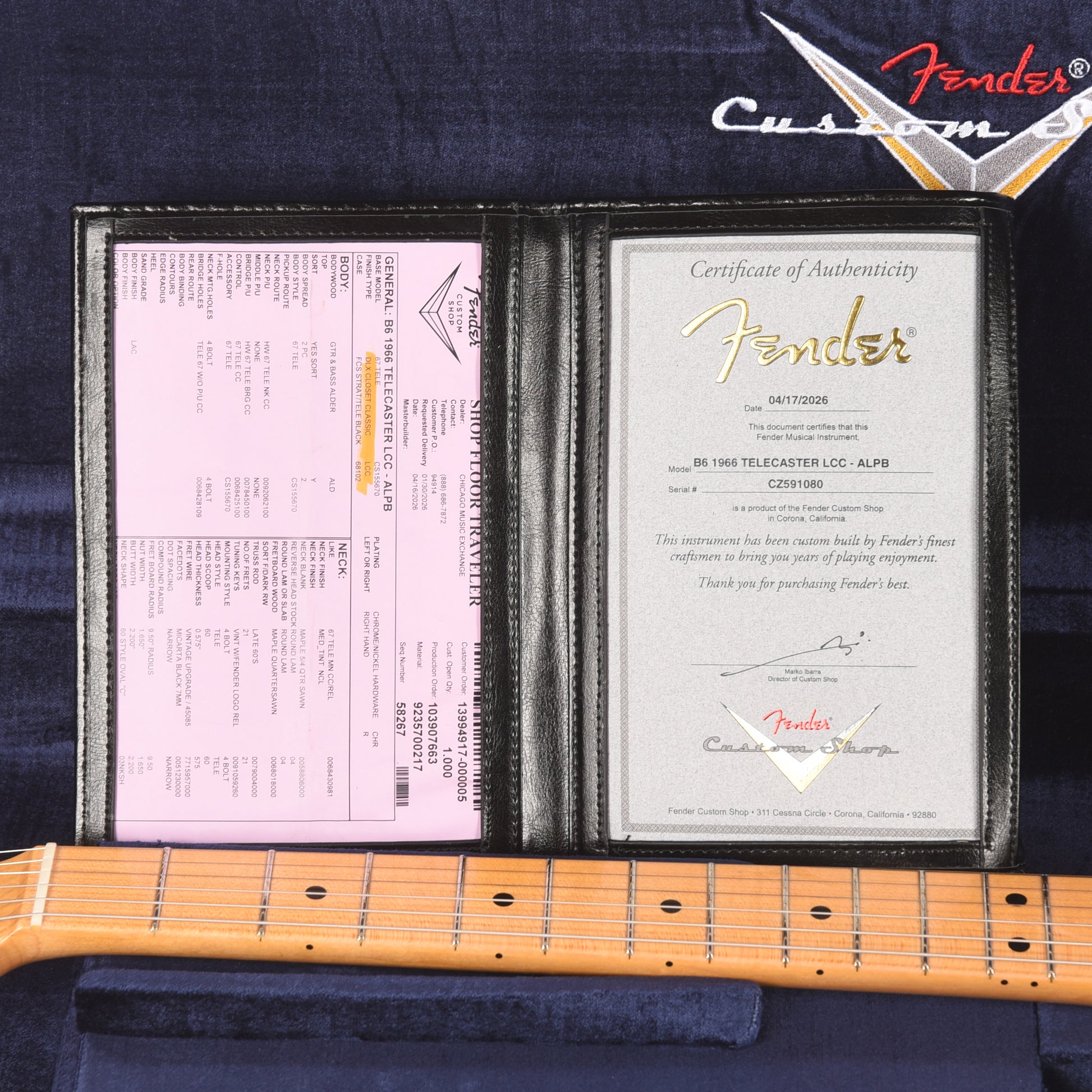 Fender Custom Shop 2026 Time Machine 1966 Telecaster Deluxe Closet Classic Aged Lake Placid Blue Electric Guitars