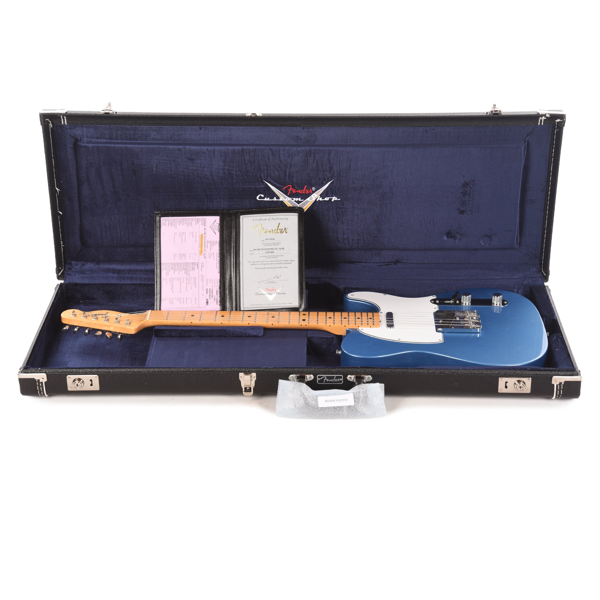 Fender Custom Shop 2026 Time Machine 1966 Telecaster Deluxe Closet Classic Aged Lake Placid Blue Electric Guitars