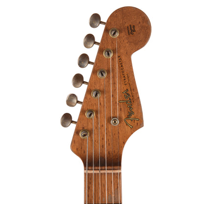 Fender Custom Shop '50s 3A Birdseye Neck Strat Ultimate Relic Black Burst Master Built By Kyle McMillin Electric Guitars