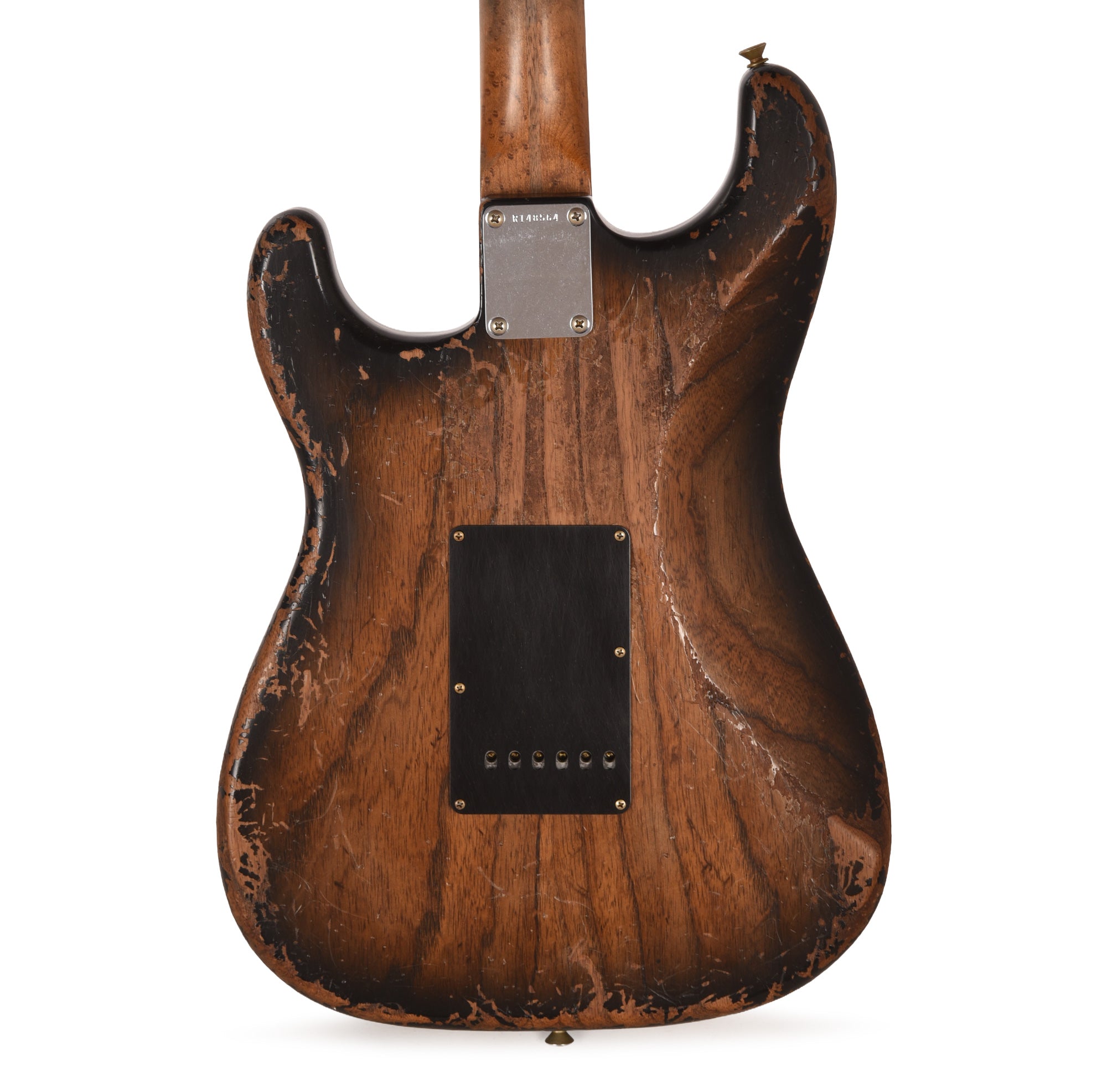 Fender Custom Shop '50s 3A Birdseye Neck Strat Ultimate Relic Black Burst Master Built By Kyle McMillin Electric Guitars