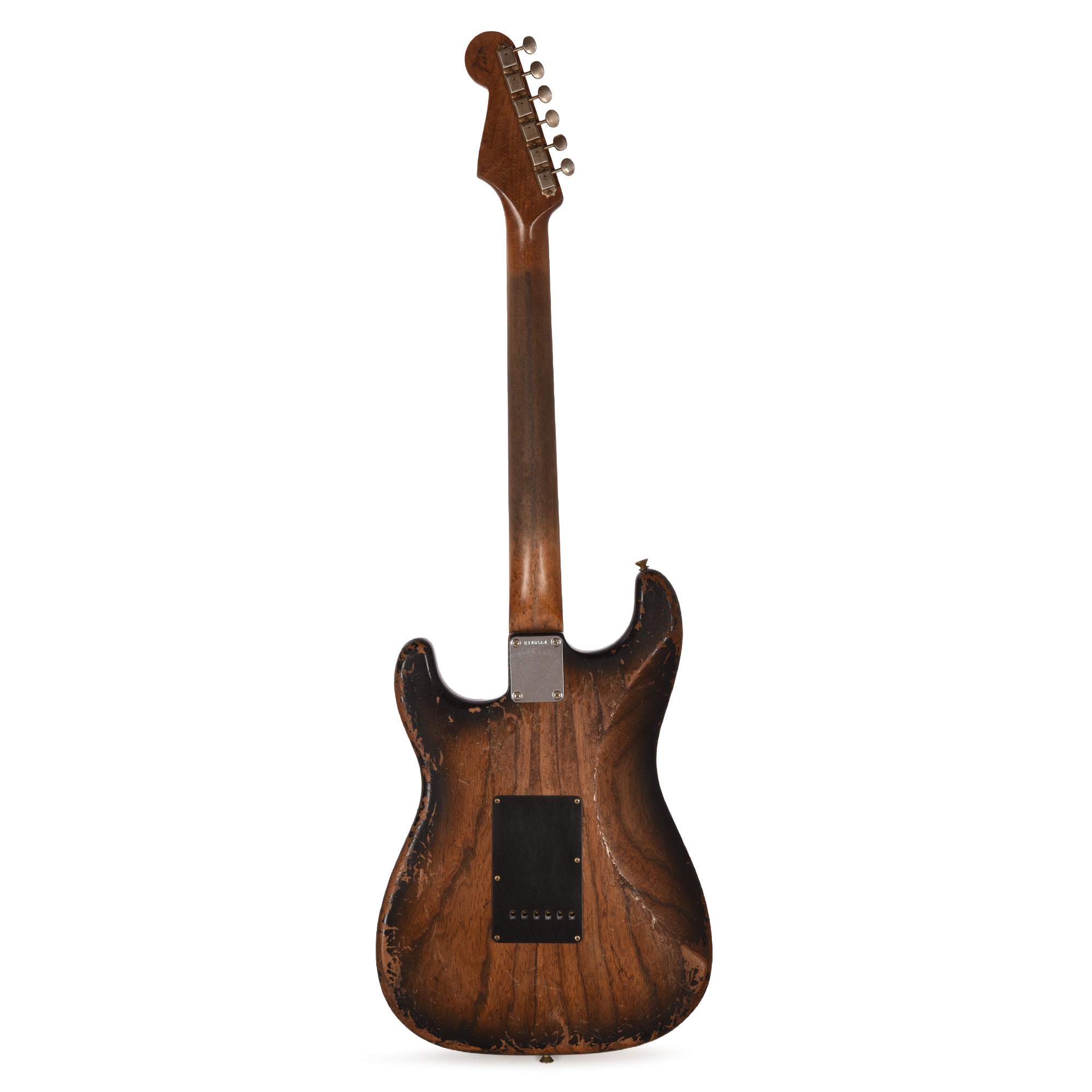 Fender Custom Shop '50s 3A Birdseye Neck Strat Ultimate Relic Black Burst Master Built By Kyle McMillin Electric Guitars