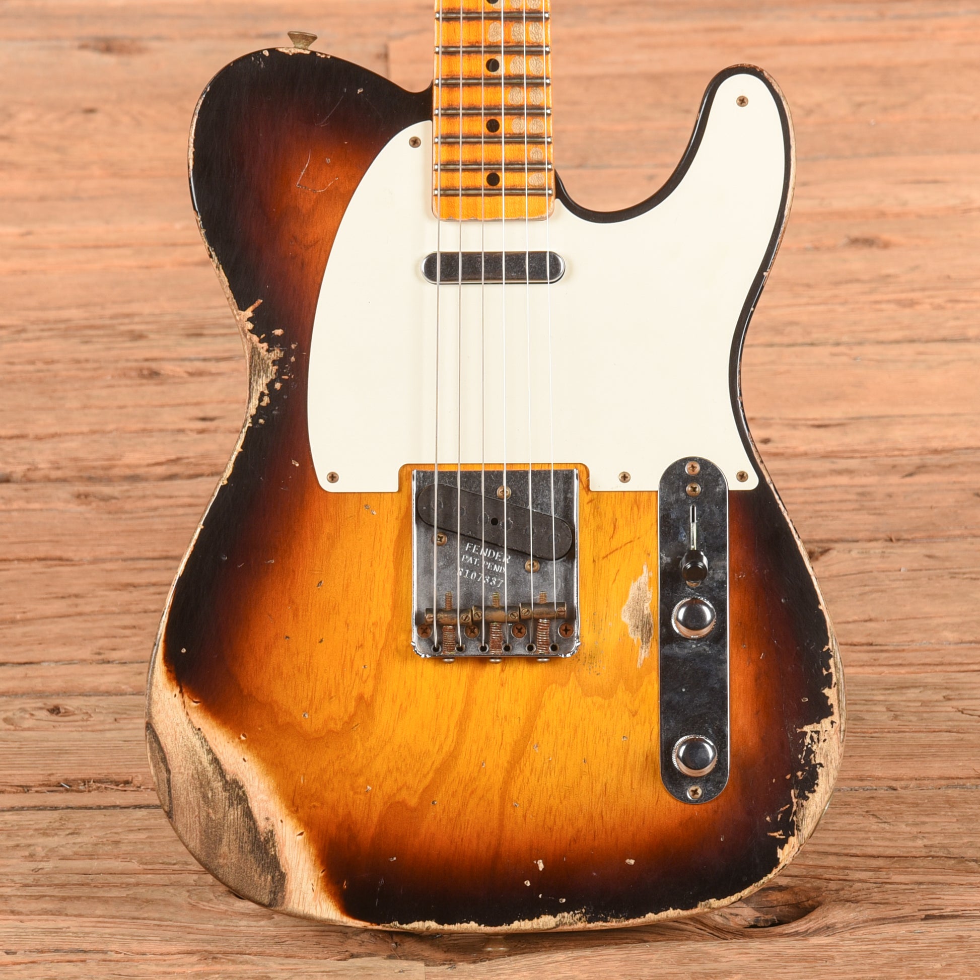 Fender Custom Shop '52 Reissue Telecaster Heavy Relic Sunburst 2021 Electric Guitars