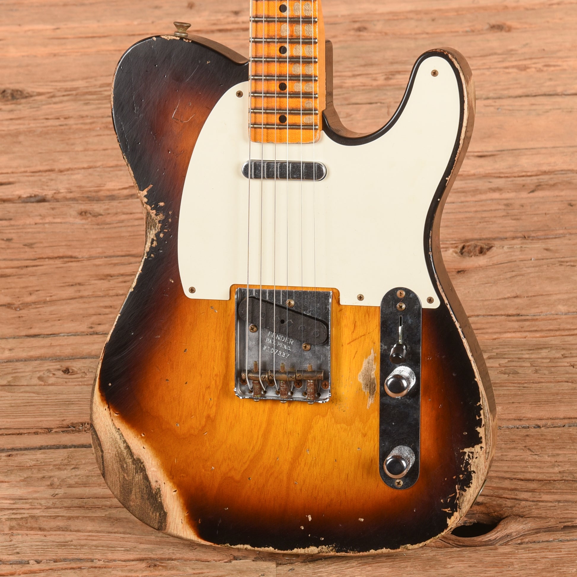 Fender Custom Shop '52 Reissue Telecaster Heavy Relic Sunburst 2021 Electric Guitars