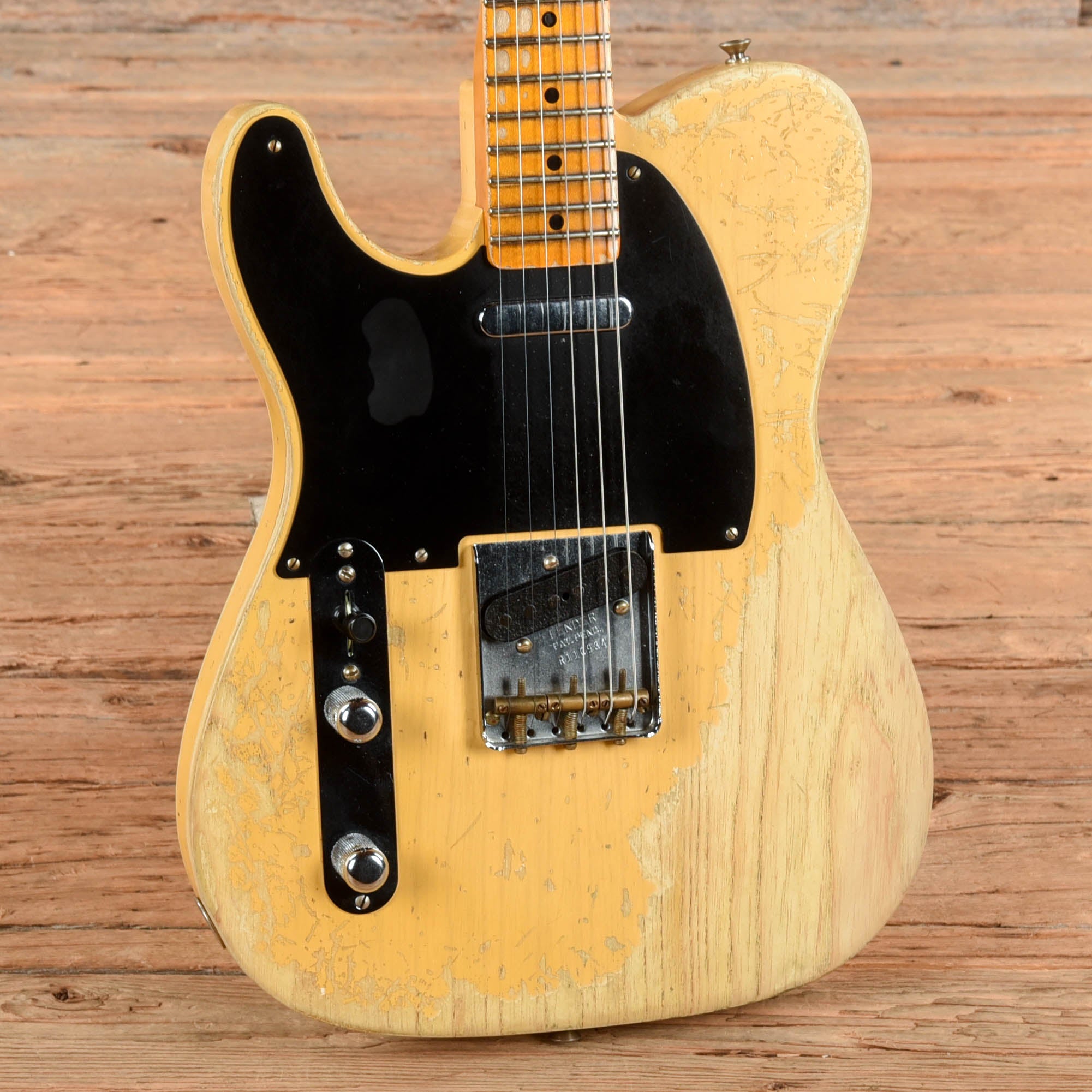 Fender Custom Shop '52 Telecaster Super Heavy Relic Butterscotch Blonde  LEFTY Electric Guitars