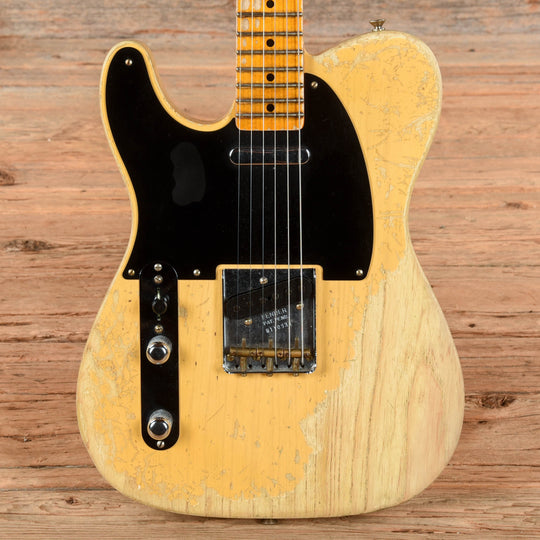 Fender Custom Shop '52 Telecaster Super Heavy Relic Butterscotch Blonde  LEFTY Electric Guitars