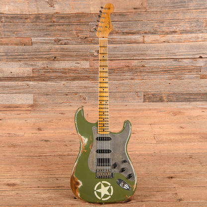 Fender Custom Shop '56 Stratocaster HSS Reissue Heavy Relic Matte Army Drab 2019 Electric Guitars