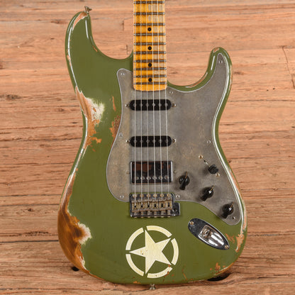 Fender Custom Shop '56 Stratocaster HSS Reissue Heavy Relic Matte Army Drab 2019 Electric Guitars