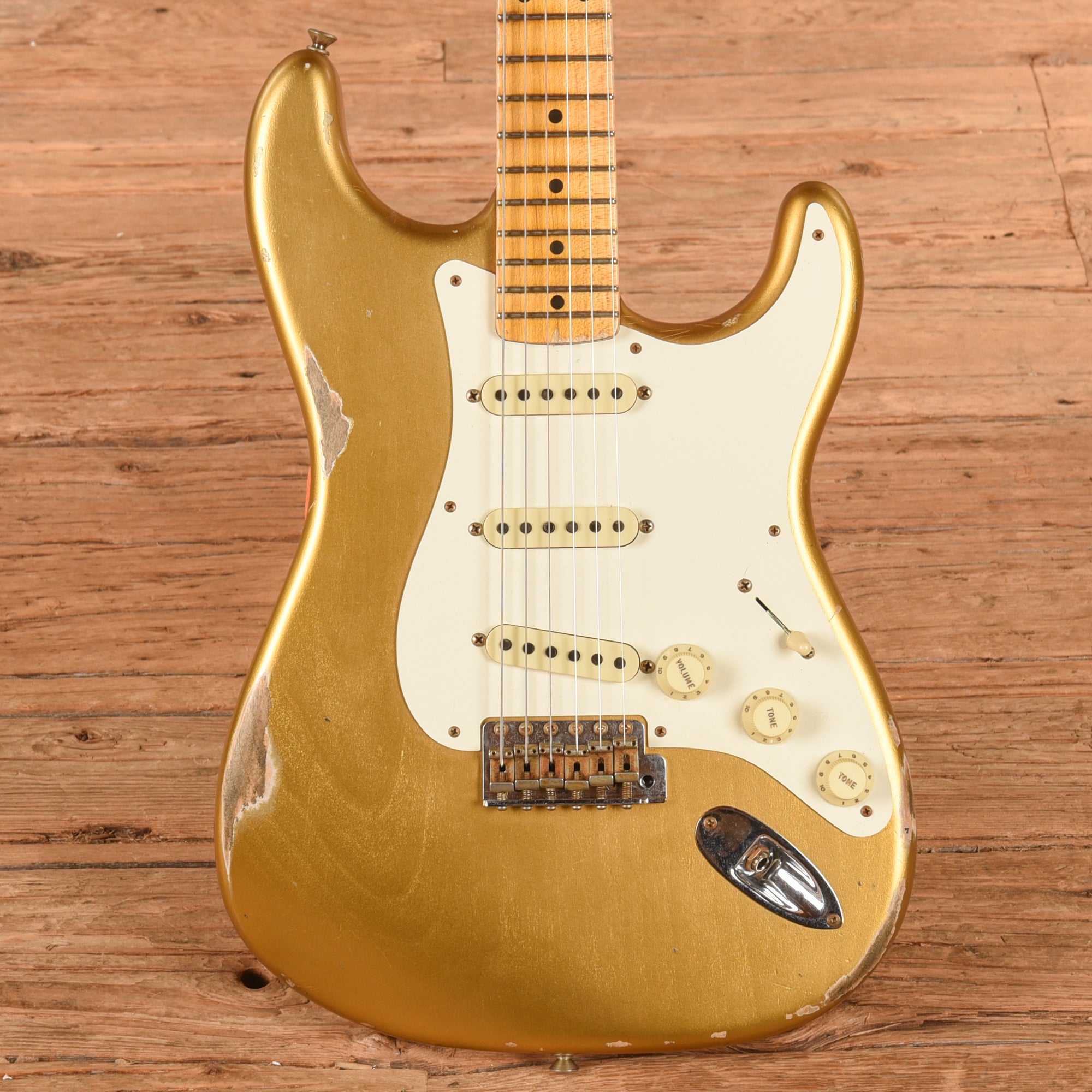 Fender Custom Shop '57 Stratocaster Relic HLE Gold 2021 Electric Guitars