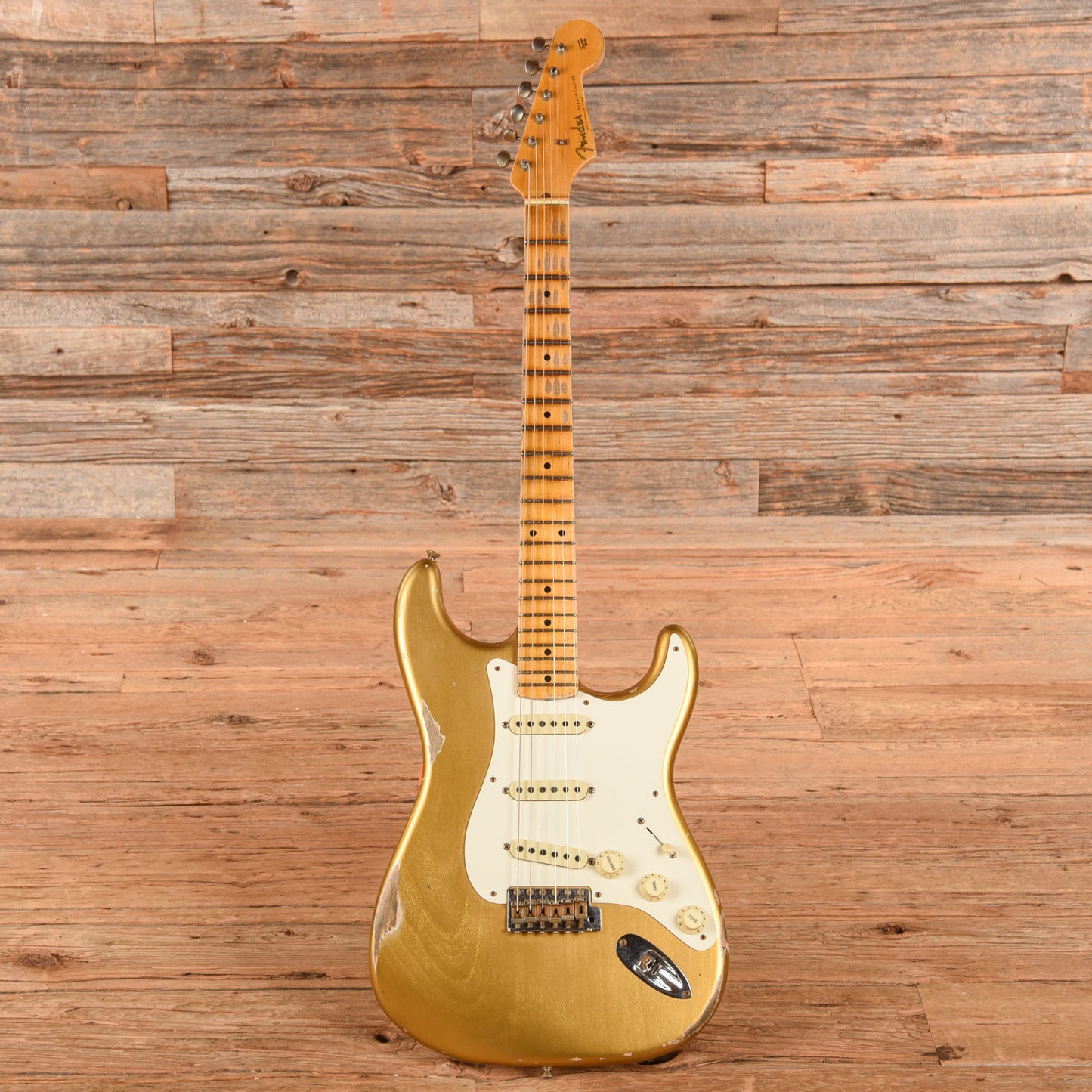Fender Custom Shop '57 Stratocaster Relic HLE Gold 2021 Electric Guitars