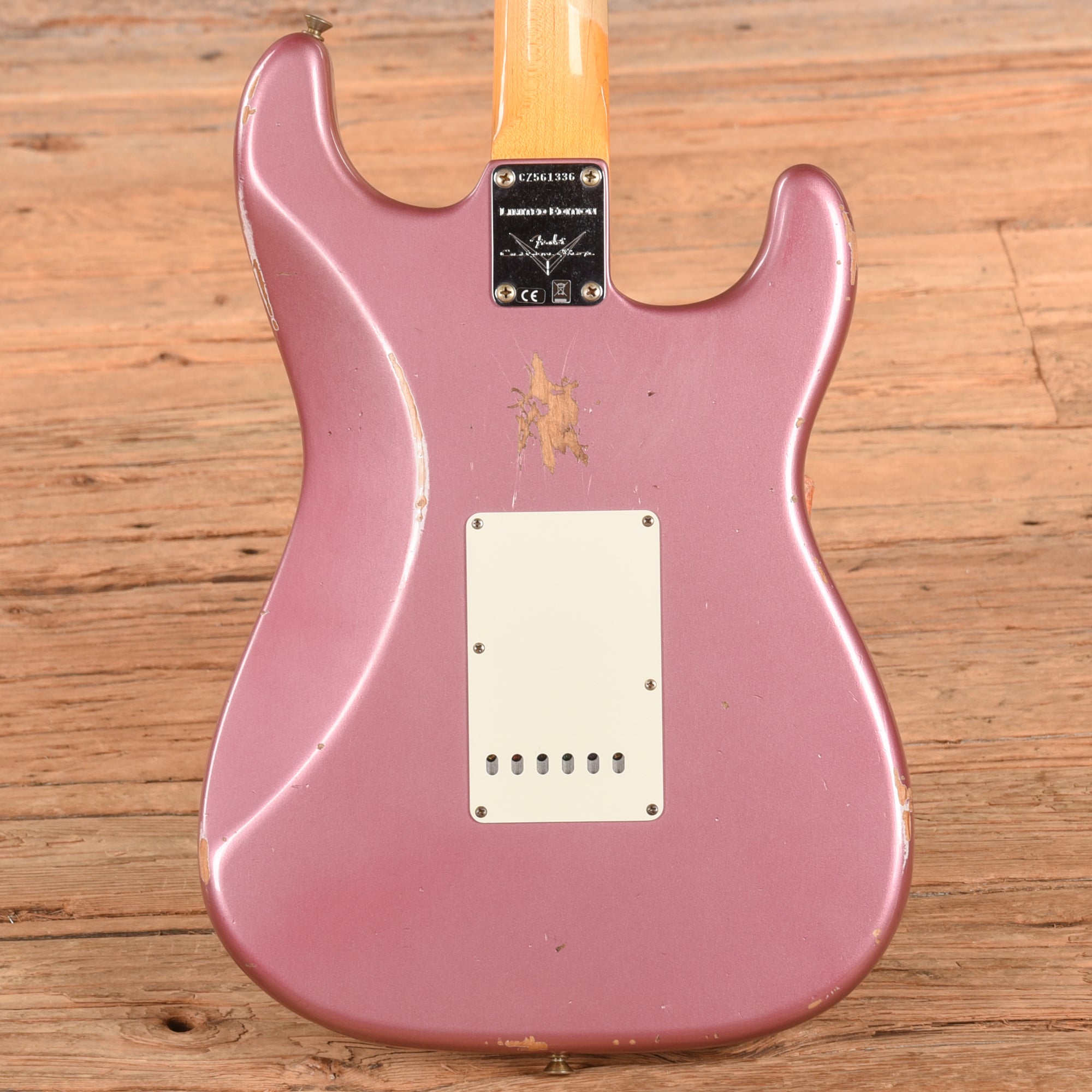 Fender Custom Shop '59 Stratocaster Relic Faded Aged Burgundy Mist Metallic 2022 LEFTY Electric Guitars