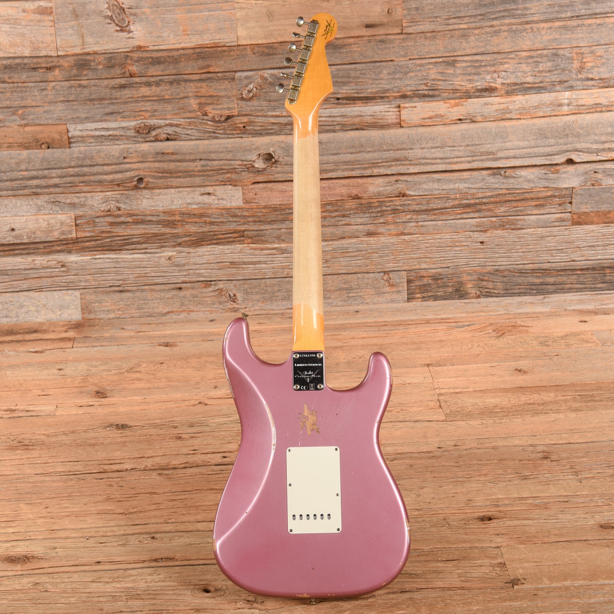 Fender Custom Shop '59 Stratocaster Relic Faded Aged Burgundy Mist Metallic 2022 LEFTY Electric Guitars