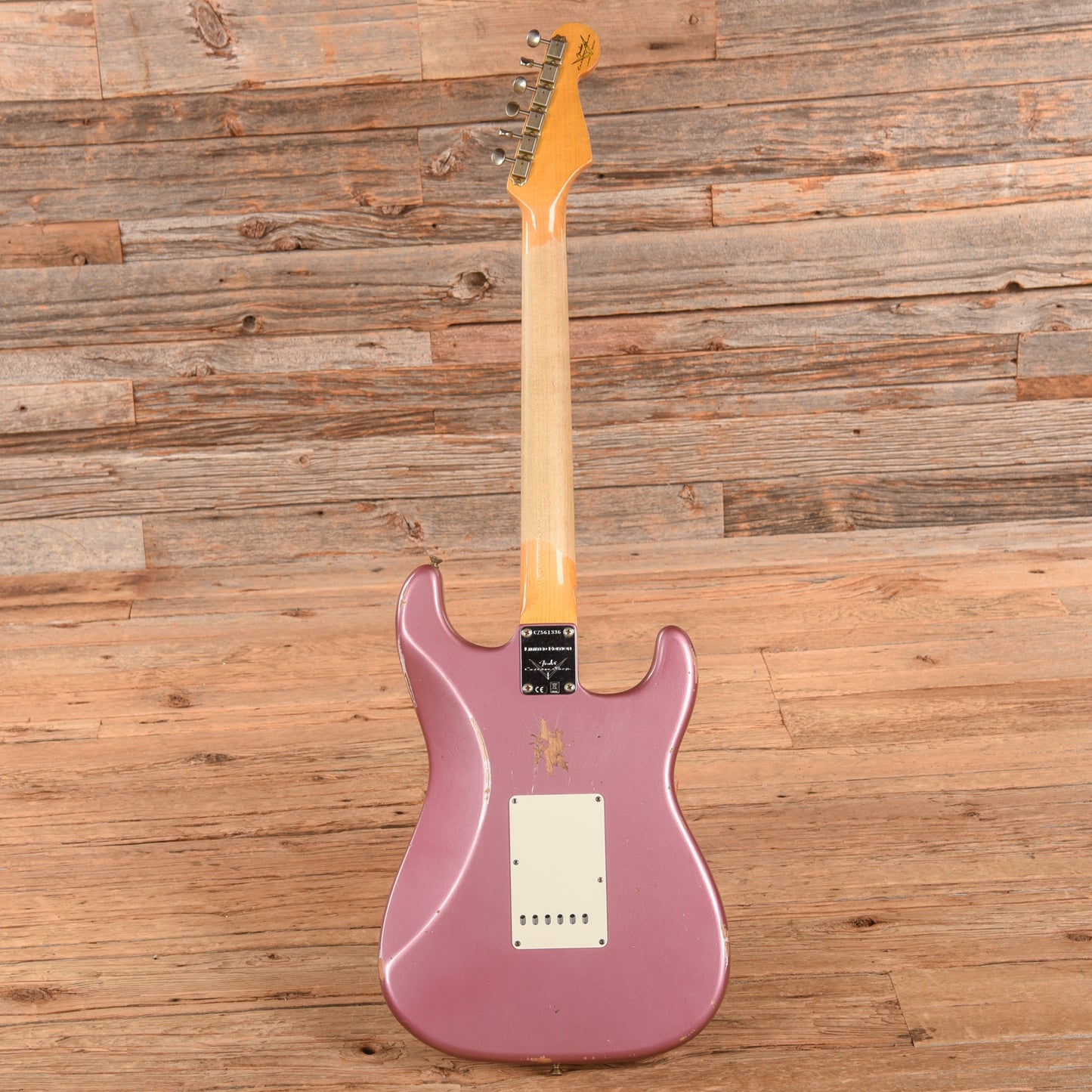 Fender Custom Shop '59 Stratocaster Relic Faded Aged Burgundy Mist Metallic 2022 LEFTY Electric Guitars