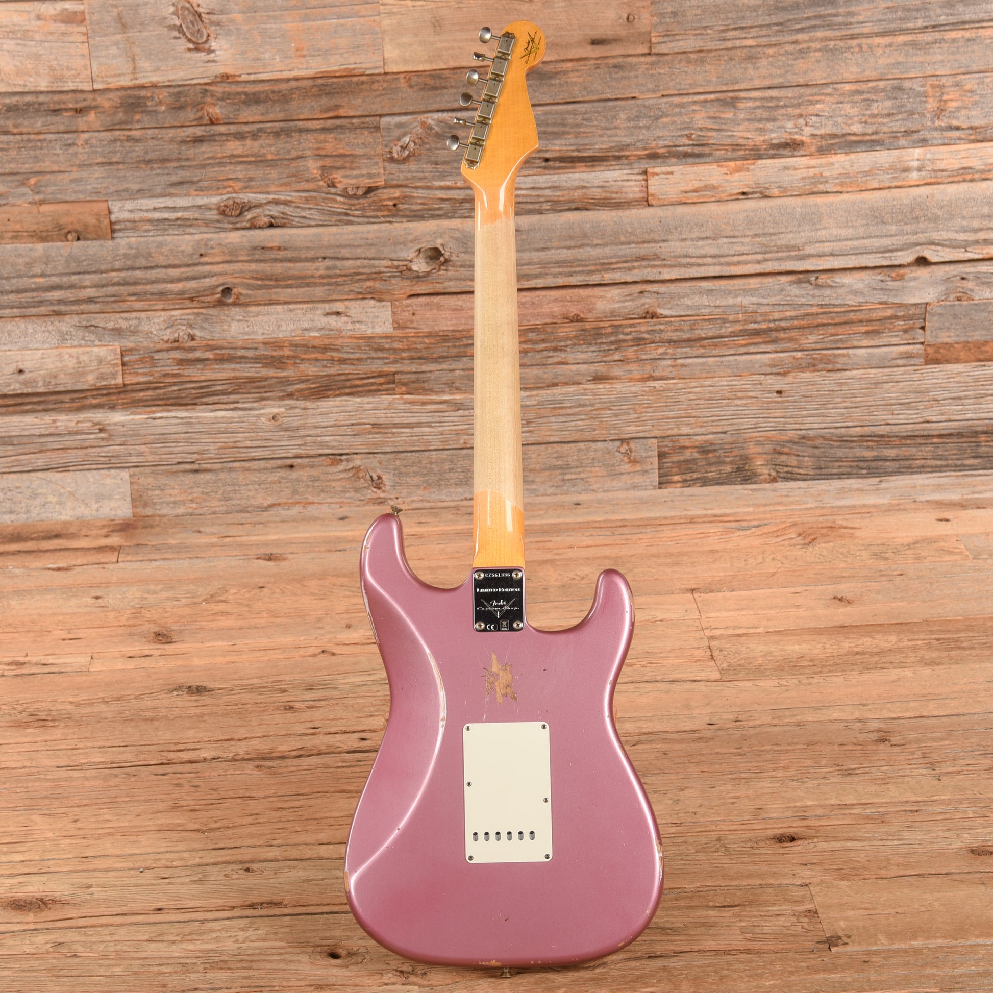 Fender Custom Shop '59 Stratocaster Relic Faded Aged Burgundy Mist Metallic 2022 LEFTY Electric Guitars