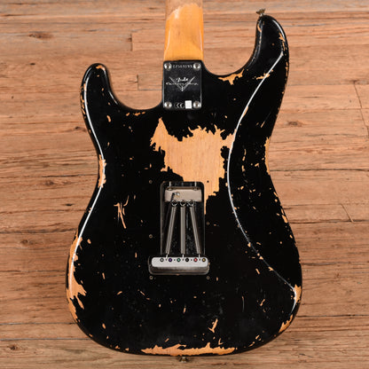 Fender Custom Shop '60 Reissue Stratocaster Heavy Relic Black 2023 Electric Guitars