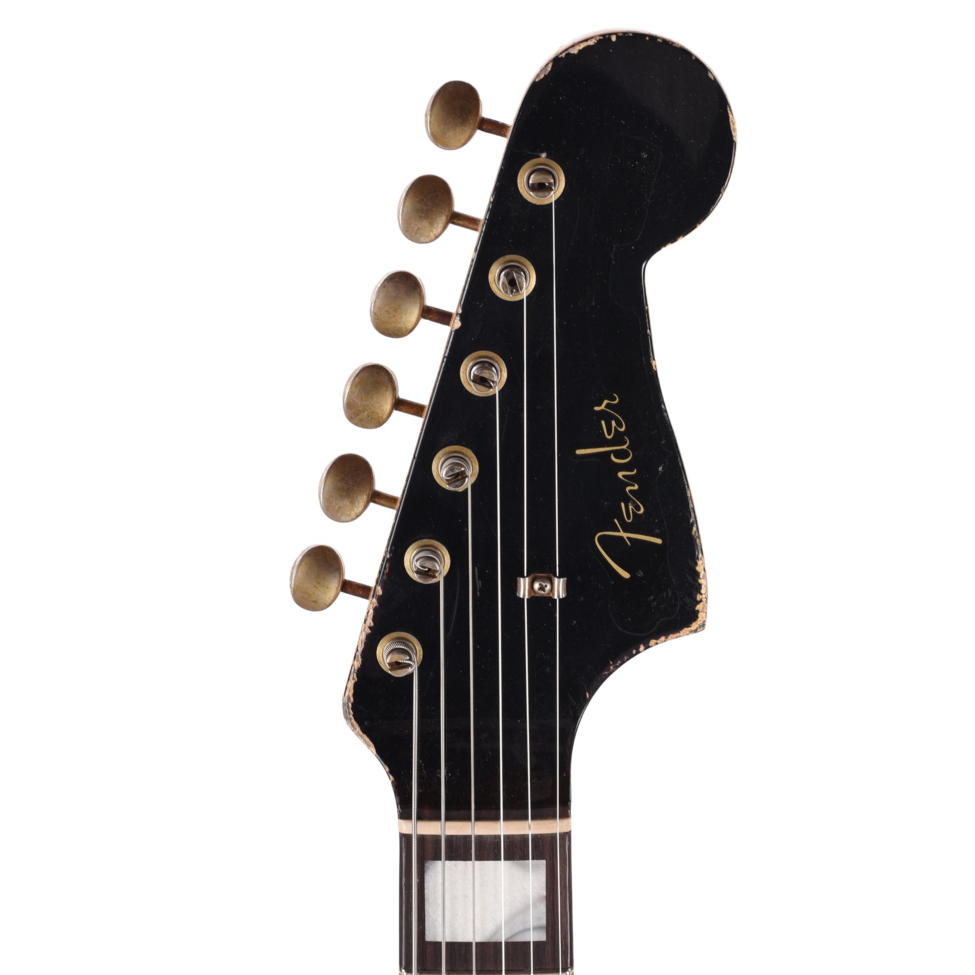 Fender Custom Shop 60's Jazzmaster Relic Aged Black Master Built by Dennis Galuszka Electric Guitars