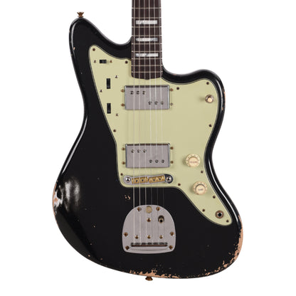 Fender Custom Shop 60's Jazzmaster Relic Aged Black Master Built by Dennis Galuszka Electric Guitars
