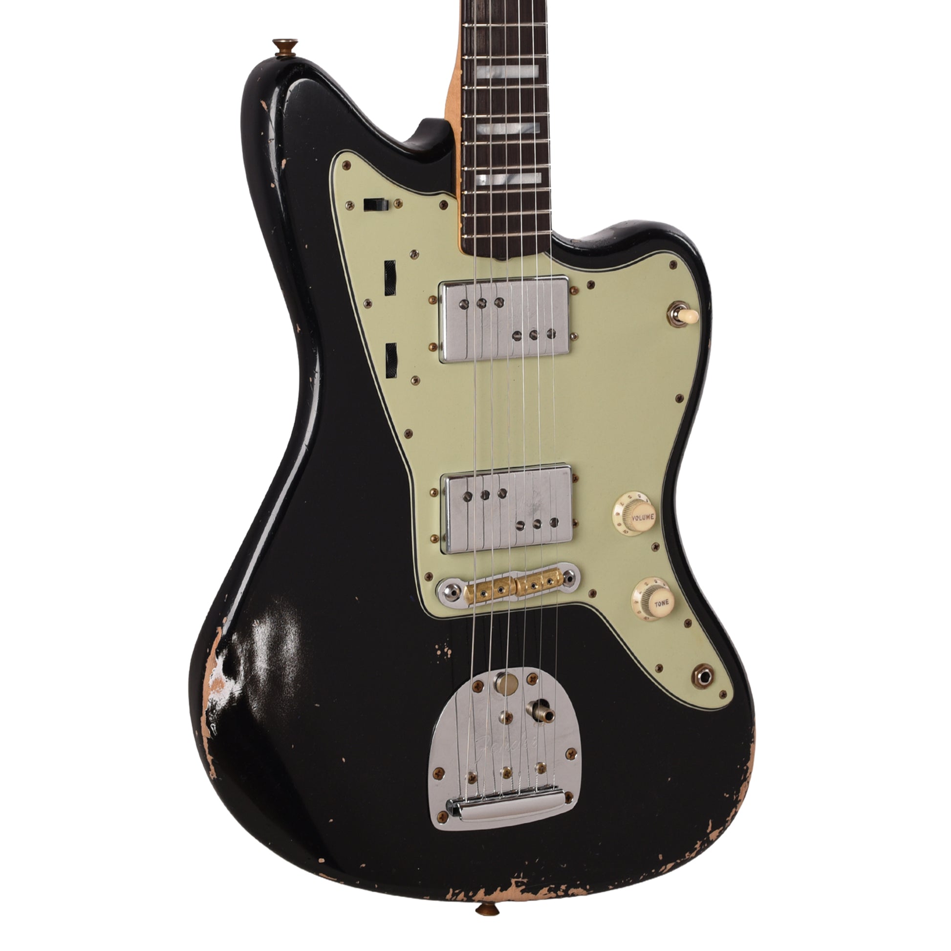 Fender Custom Shop 60's Jazzmaster Relic Aged Black Master Built by Dennis Galuszka Electric Guitars