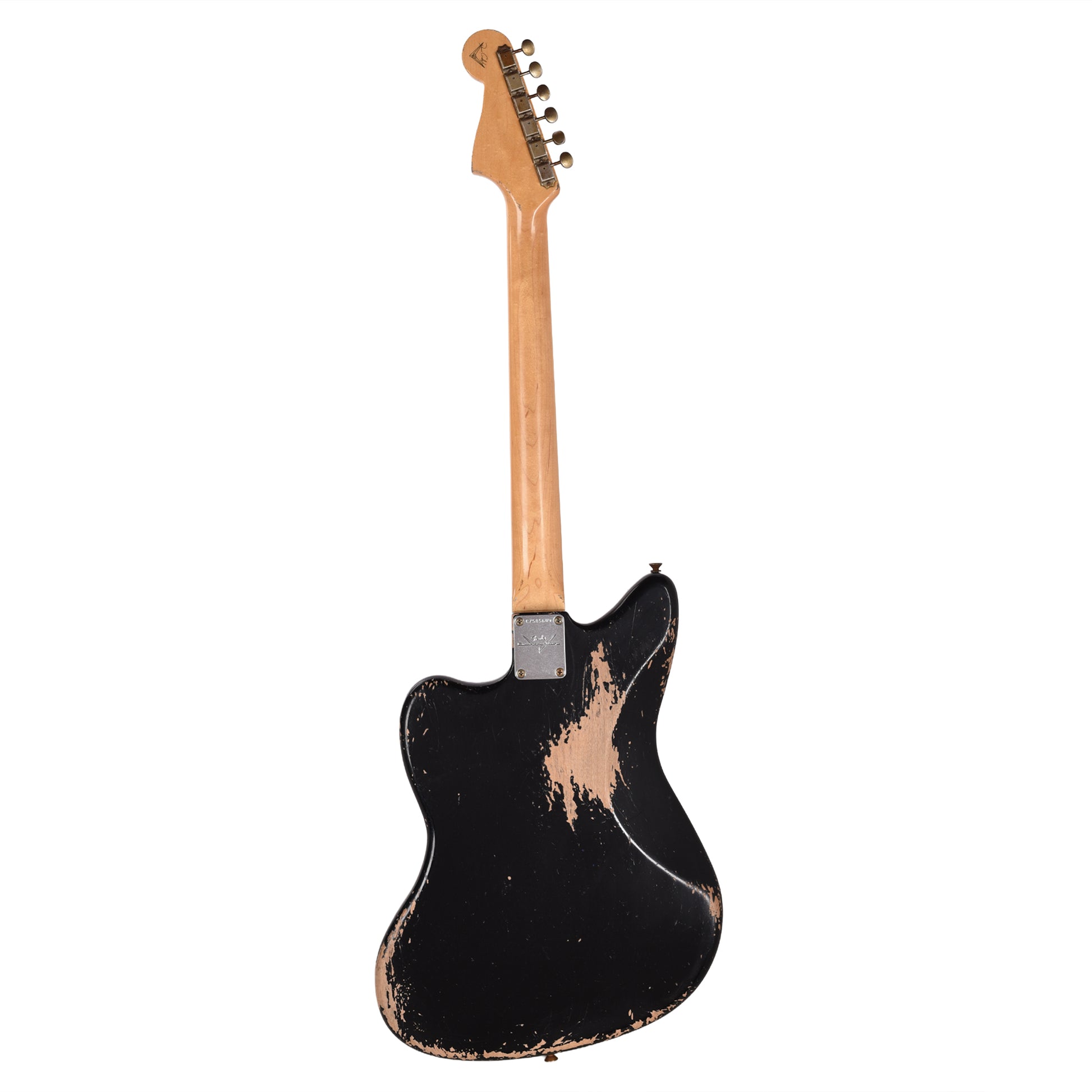 Fender Custom Shop 60's Jazzmaster Relic Aged Black Master Built by Dennis Galuszka Electric Guitars