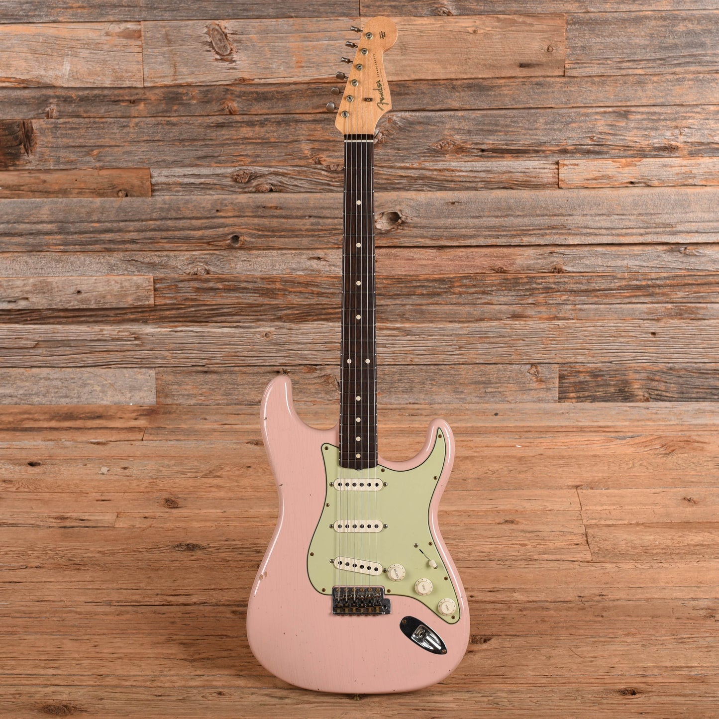 Fender Custom Shop '60 Stratocaster Journeyman Relic Aged Shell Pink 2022 Electric Guitars