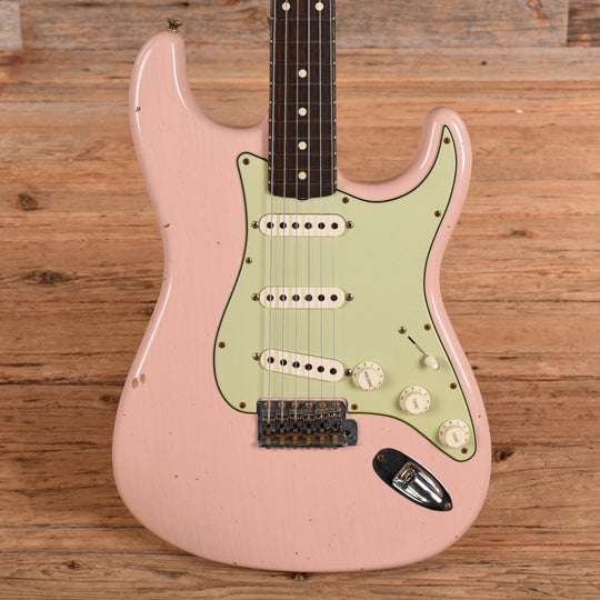 Fender Custom Shop '60 Stratocaster Journeyman Relic Aged Shell Pink 2022 Electric Guitars