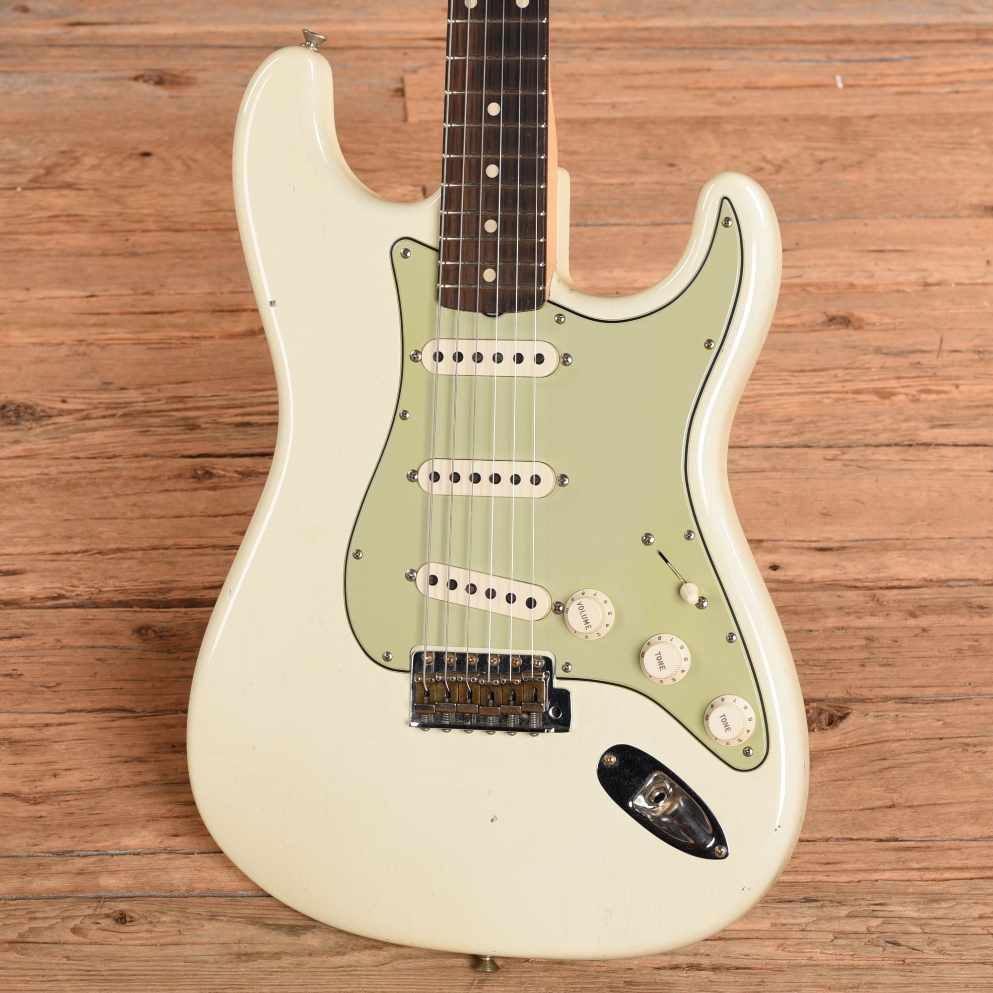 Fender Custom Shop '60 Stratocaster Journeyman Relic Olympic White 2023 Electric Guitars