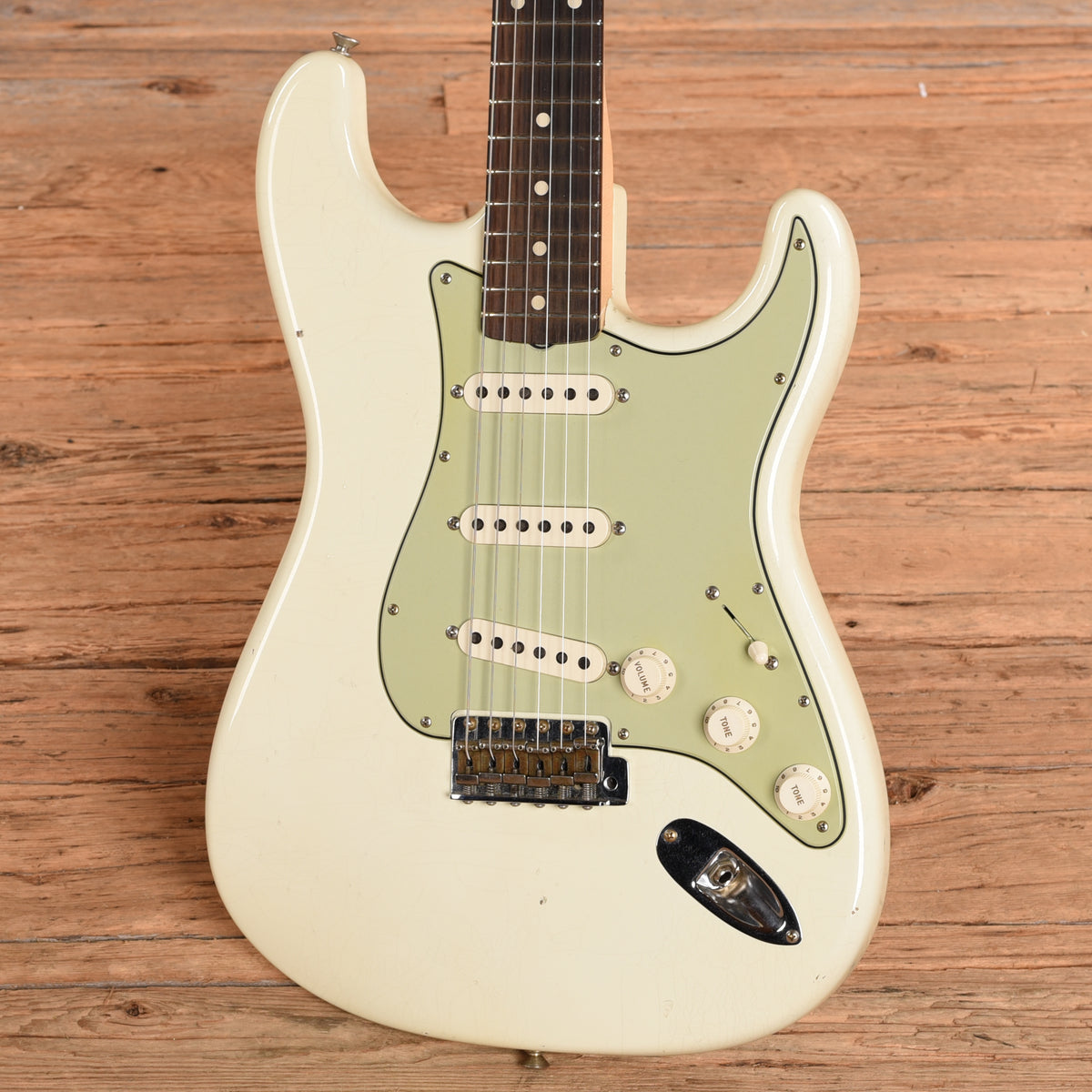 Fender Custom Shop '60 Stratocaster Journeyman Relic Olympic White 2023 Electric Guitars