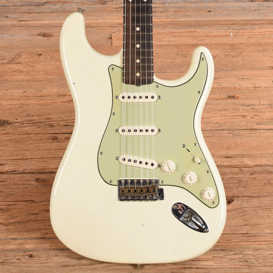 Fender Custom Shop '60 Stratocaster Journeyman Relic Olympic White 2023 Electric Guitars