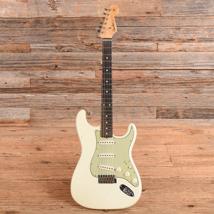 Fender Custom Shop '60 Stratocaster Journeyman Relic Olympic White 2023 Electric Guitars