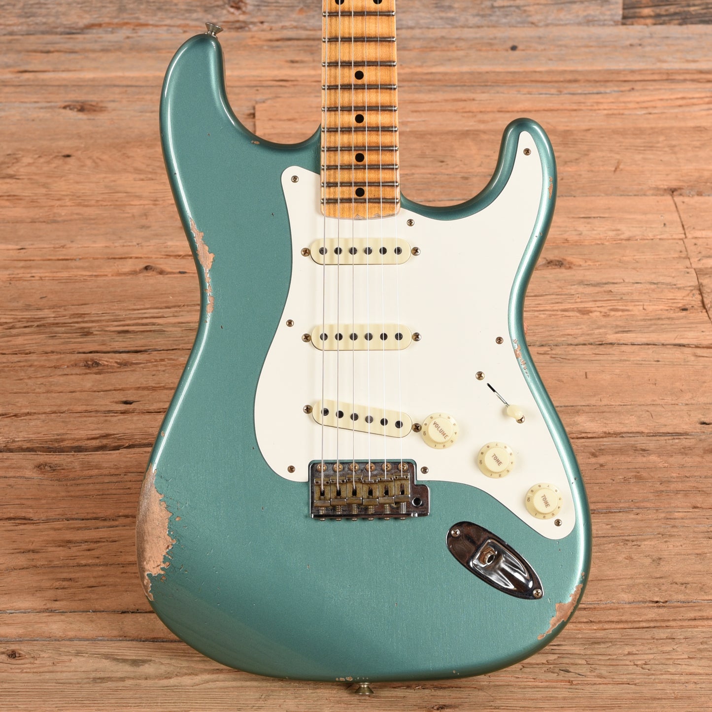Fender Custom Shop '60 Stratocaster Journeyman Relic Sherwood Green Metallic 2023 Electric Guitars