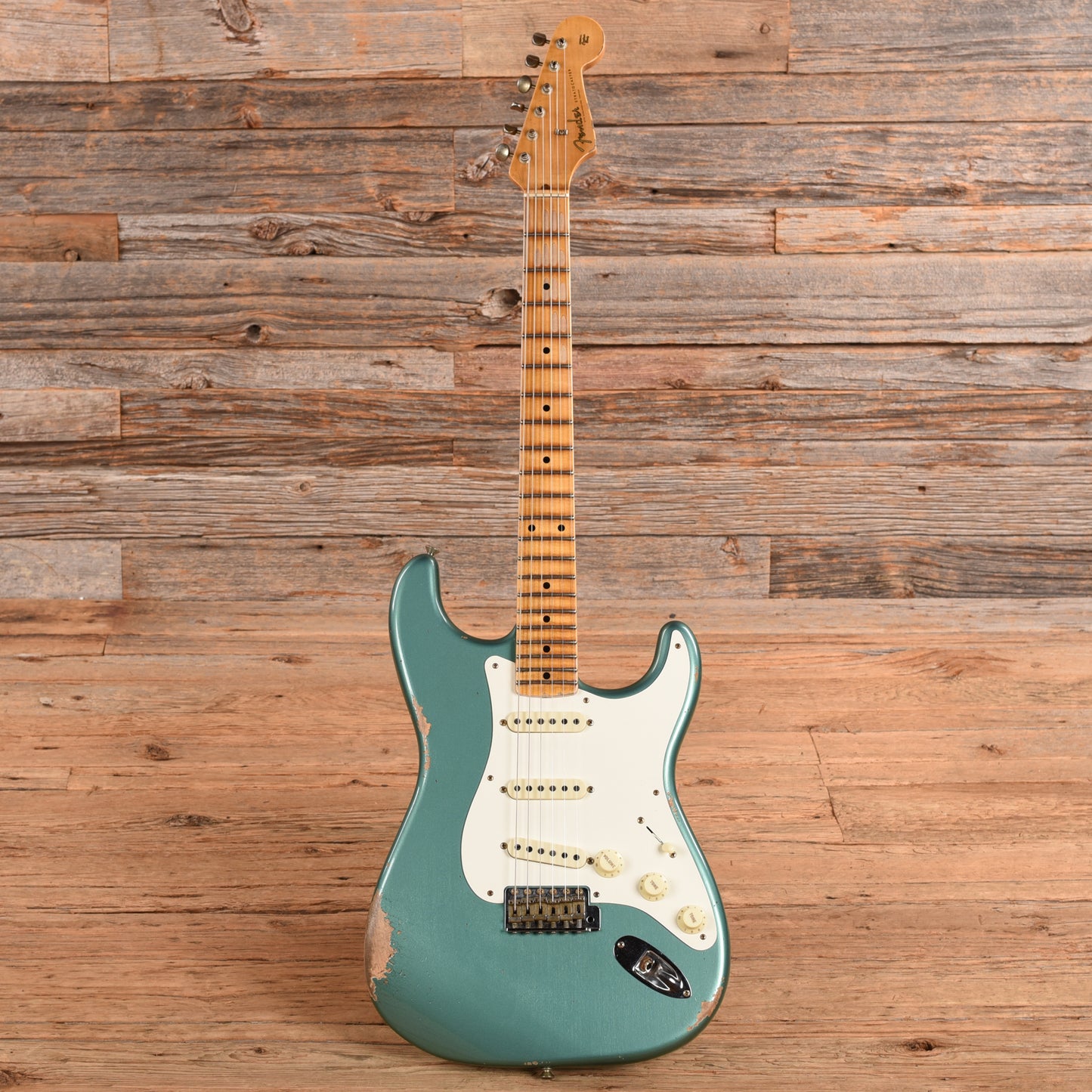 Fender Custom Shop '60 Stratocaster Journeyman Relic Sherwood Green Metallic 2023 Electric Guitars