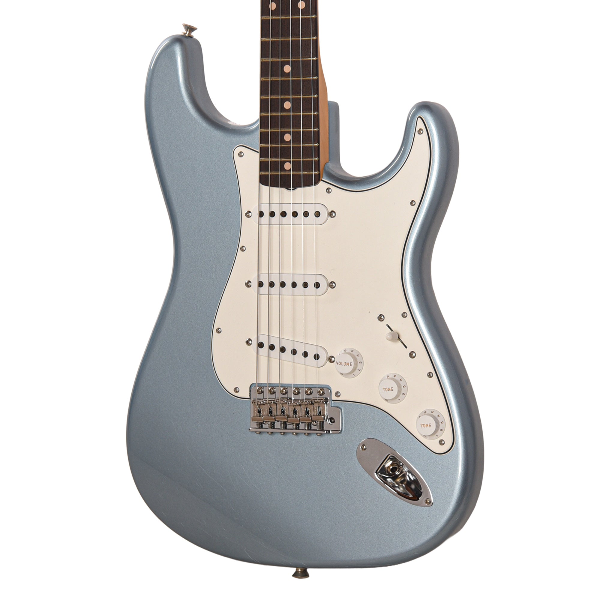 Fender Custom Shop '60s Stratocaster Journeyman Relic Blue Ice Metallic Master Built by David Brown Electric Guitars