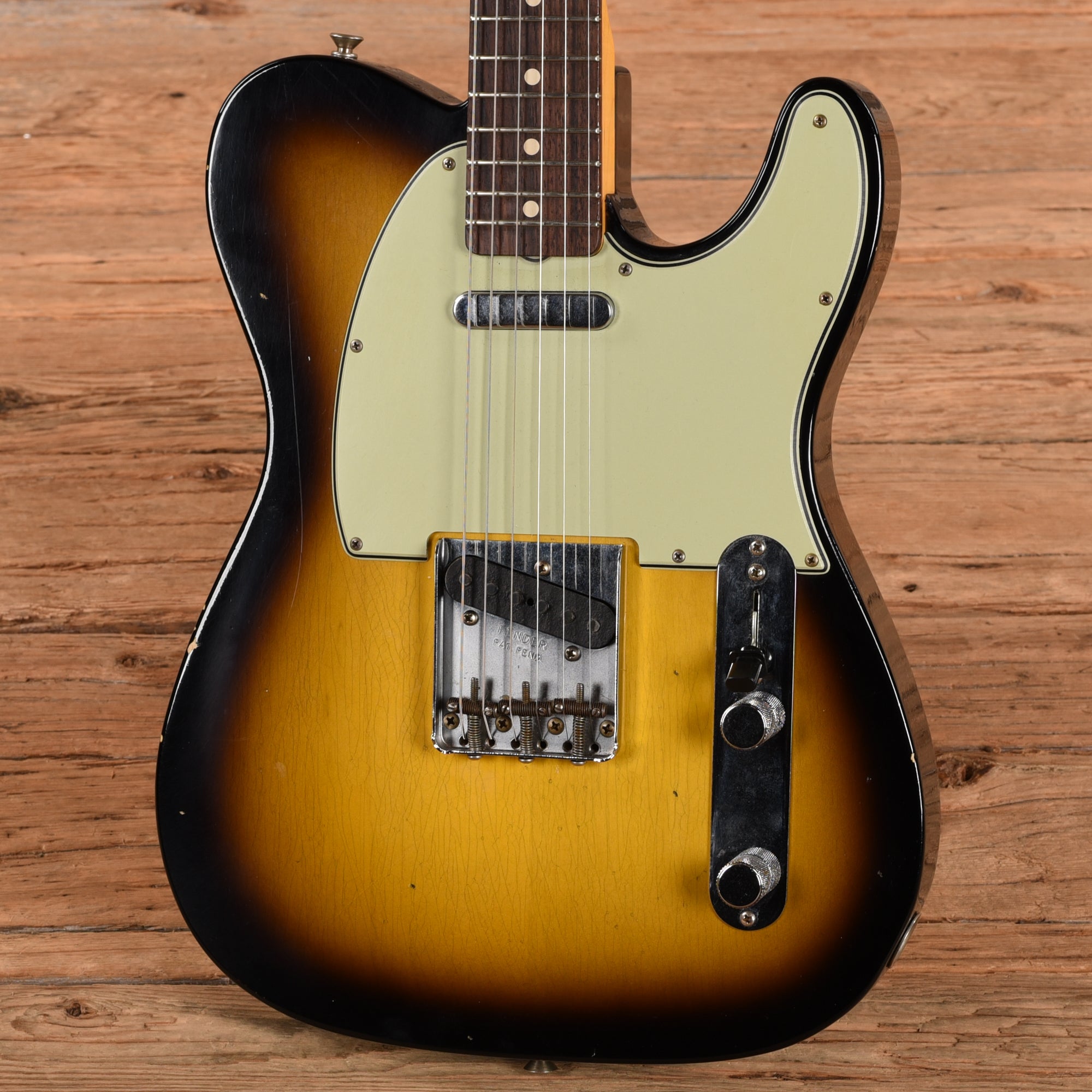 Fender Custom Shop '61 Reissue Telecaster Journeyman Relic 2-Tone Sunburst 2024 Electric Guitars