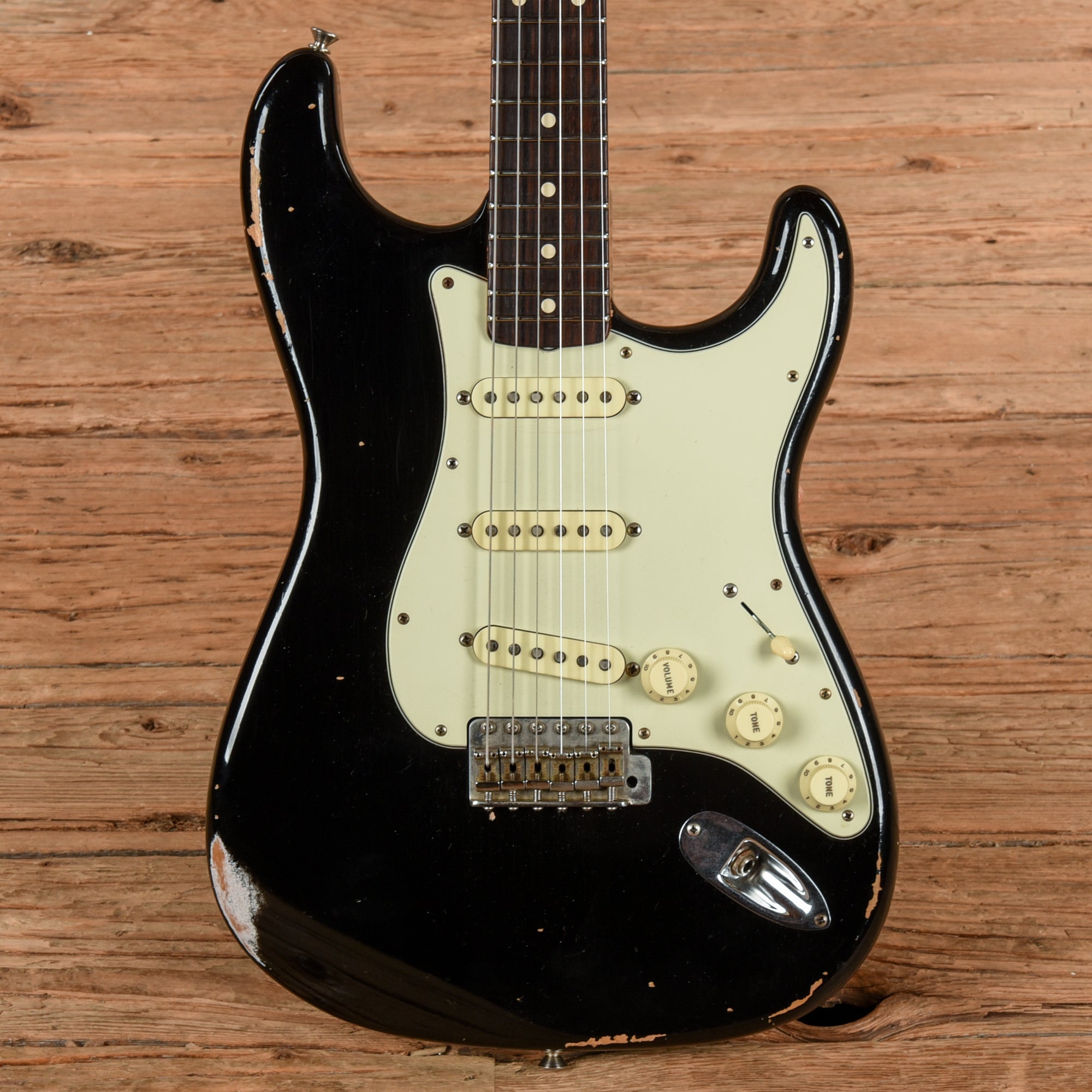 Fender Custom Shop '61 Stratocaster Relic Black 2019 Electric Guitars