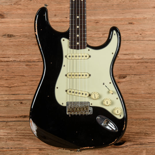 Fender Custom Shop '61 Stratocaster Relic Black 2019 Electric Guitars